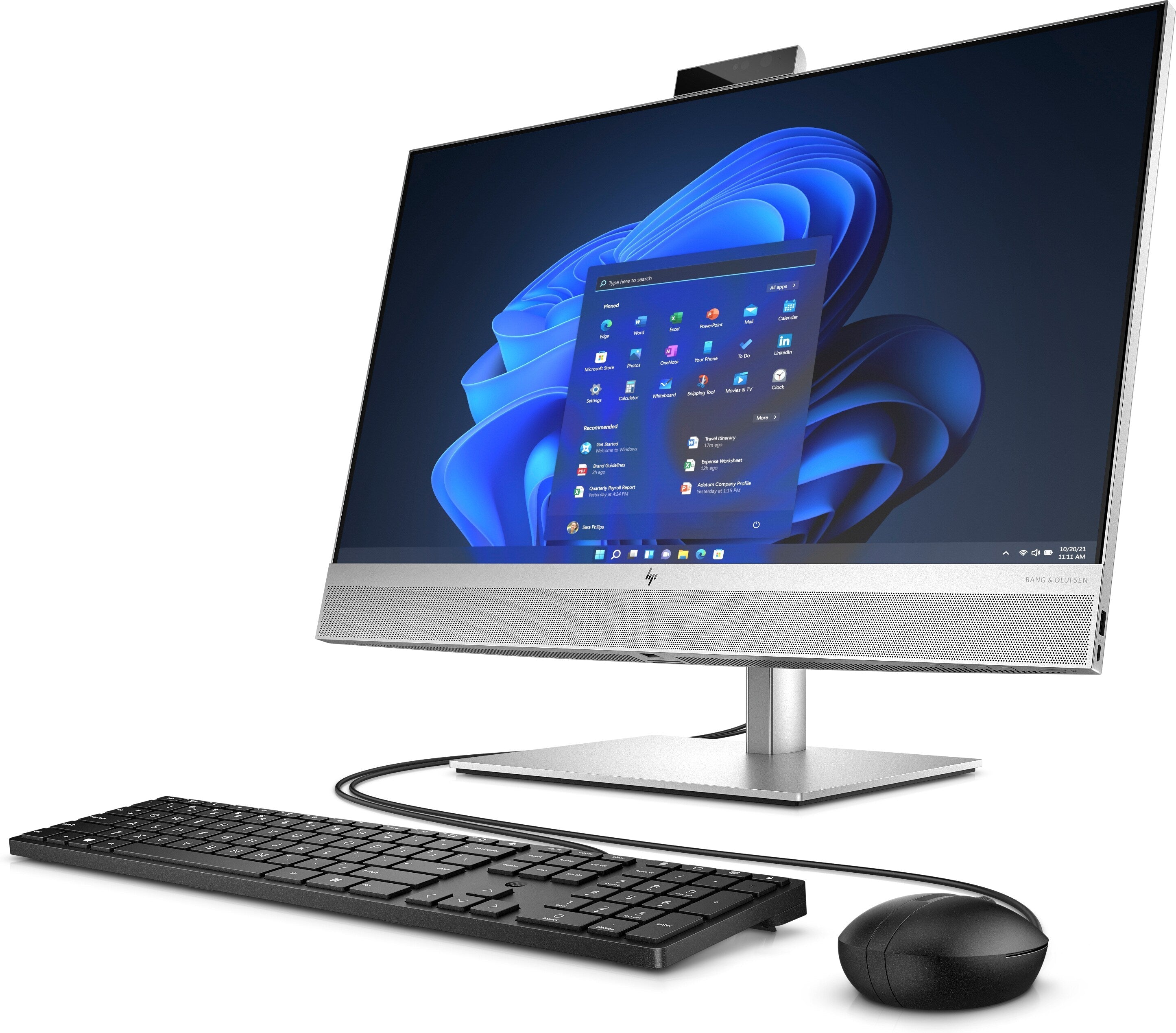 HP EliteOne 870 G9 27" QHD All-in-One PC, Intel i7-14700, 2.10GHz, 16GB RAM, 512GB SSD, Win11P - A94CTUT#ABA
