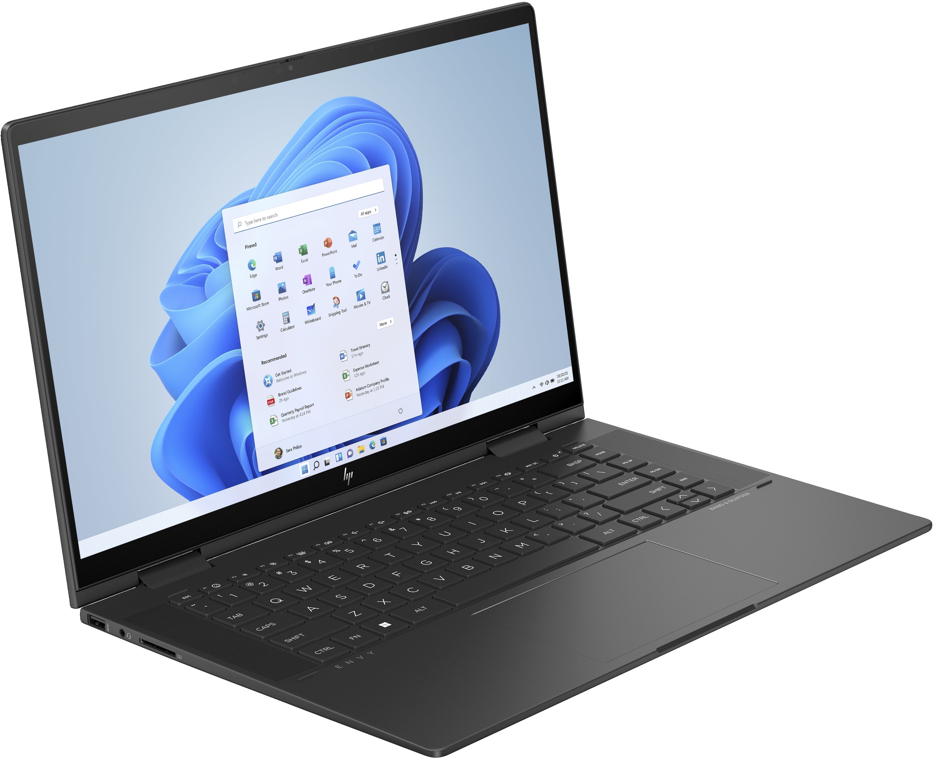 HP Envy x360 15-fh0013dx 15.6" FHD Convertible Notebook, AMD R5-7530U, 2.0GHz, 8GB RAM, 256GB SSD, Win11H - 7H1S7UA#ABA (Certified Refurbished)
