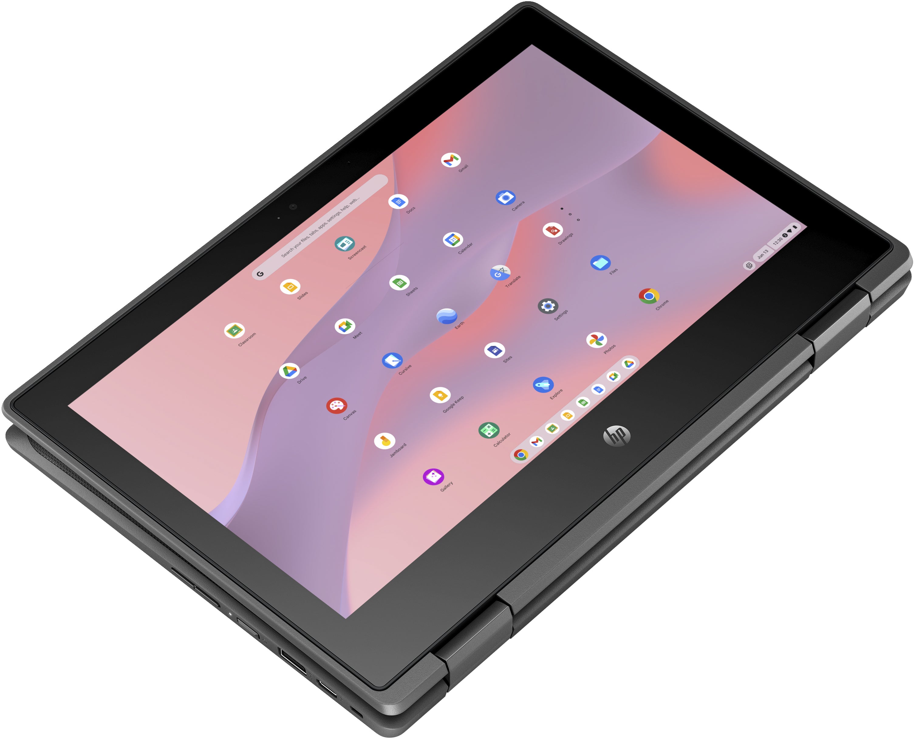 HP Fortis x360 11 G3 J 11.6" HD Chromebook, Intel Celeron N5100, 1.10GHz, 8GB RAM, 64GB eMMC, ChromeOS - 7L302UT#ABA