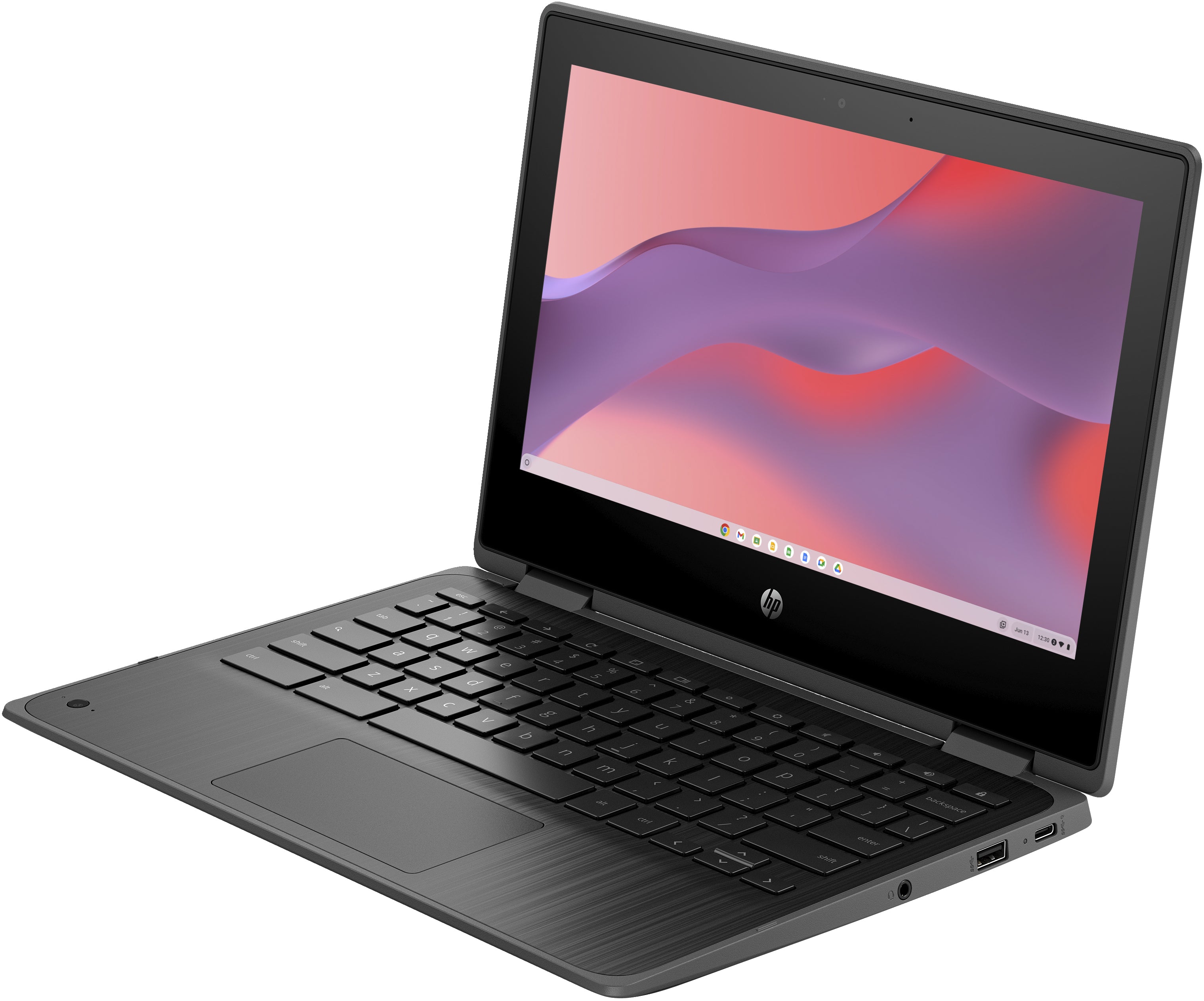 HP Fortis x360 11 G3 J 11.6" HD Chromebook, Intel Celeron N5100, 1.10GHz, 8GB RAM, 64GB eMMC, ChromeOS - 7L302UT#ABA