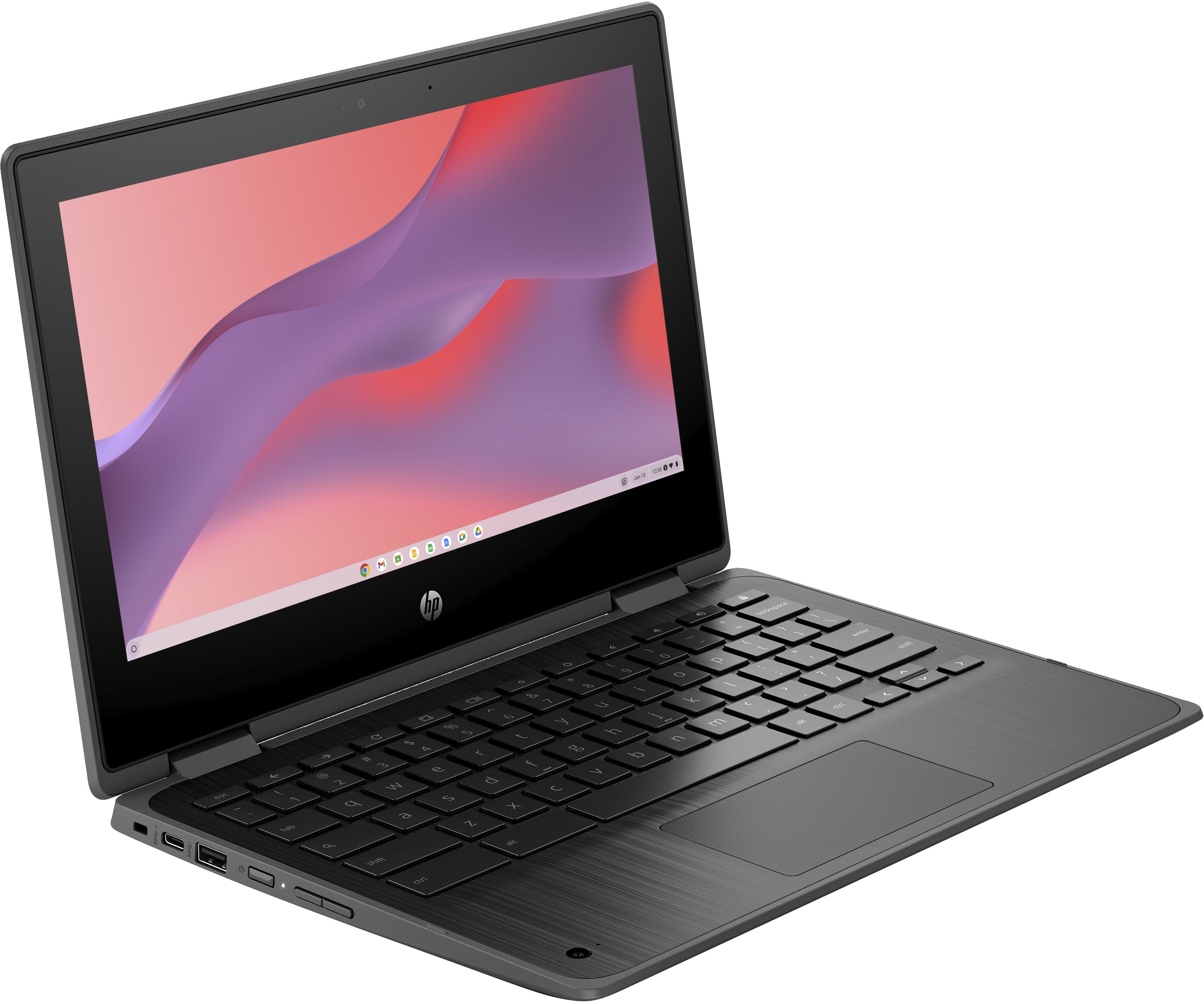 HP Fortis x360 11 G3 J 11.6" HD Chromebook, Intel Celeron N5100, 1.10GHz, 8GB RAM, 64GB eMMC, ChromeOS - 7L302UT#ABA