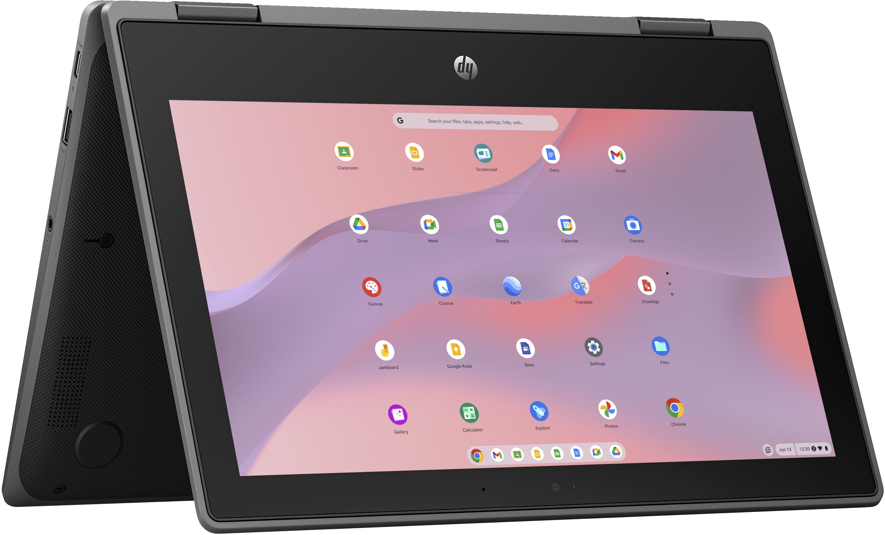 HP Fortis x360 11 G3 J 11.6" HD Chromebook, Intel Celeron N5100, 1.10GHz, 8GB RAM, 64GB eMMC, ChromeOS - 7L302UT#ABA