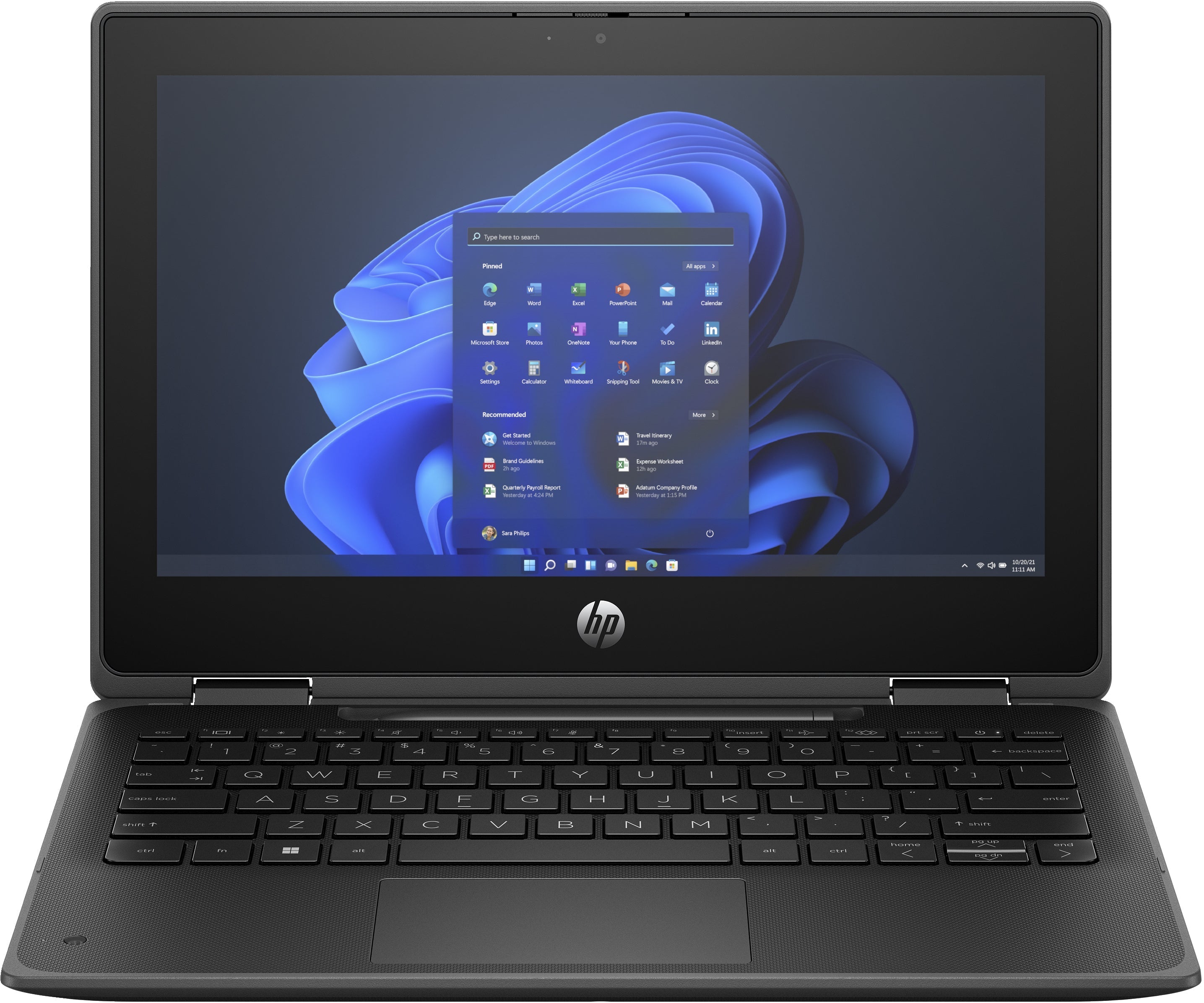 HP Pro x360 Fortis 11 G11 11.6" HD Convertible Notebook, Intel N100, 0.8GHz, 4GB RAM, 64GB eMMC, Win11 - 7L305UT#ABA