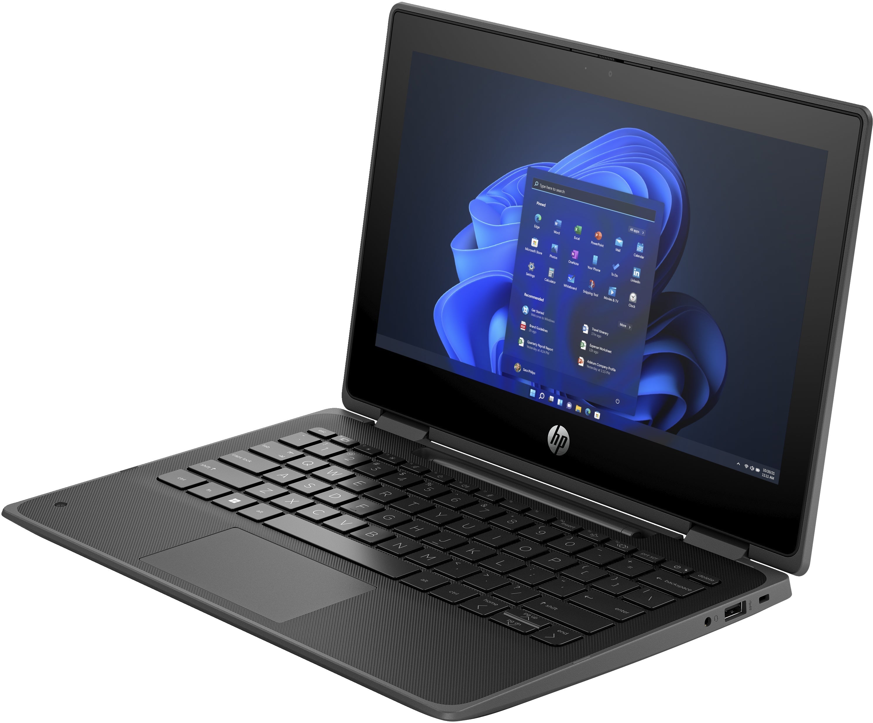 HP Pro x360 Fortis 11 G11 11.6" HD Convertible Notebook, Intel N100, 0.8GHz, 4GB RAM, 64GB eMMC, Win11 - 7L305UT#ABA