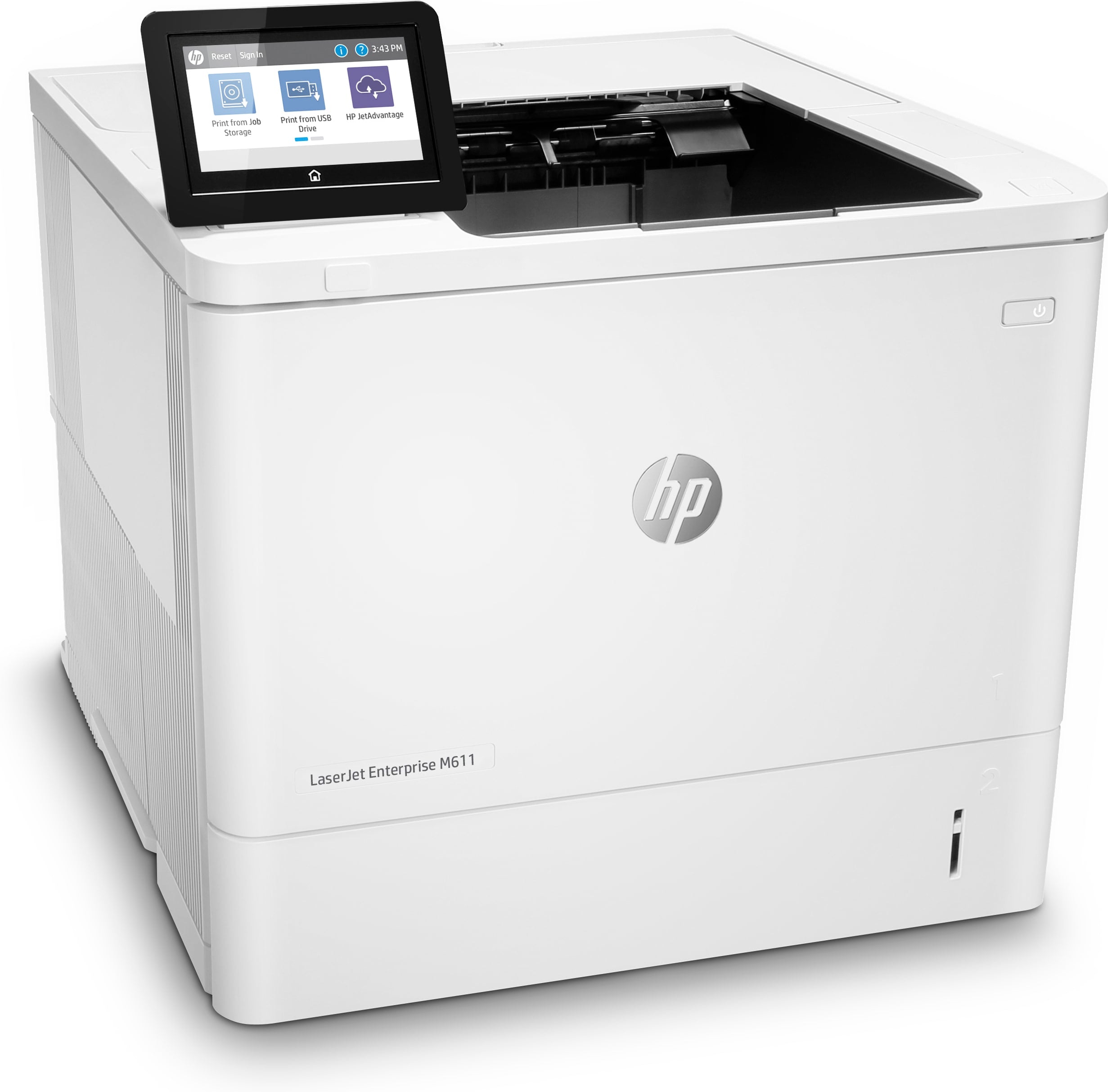 HP LaserJet Enterprise M611dn Monochrome Laser Printer, 65 ppm, 512MB, Ethernet, USB - 7PS84A#BGJ (Certified Refurbished)