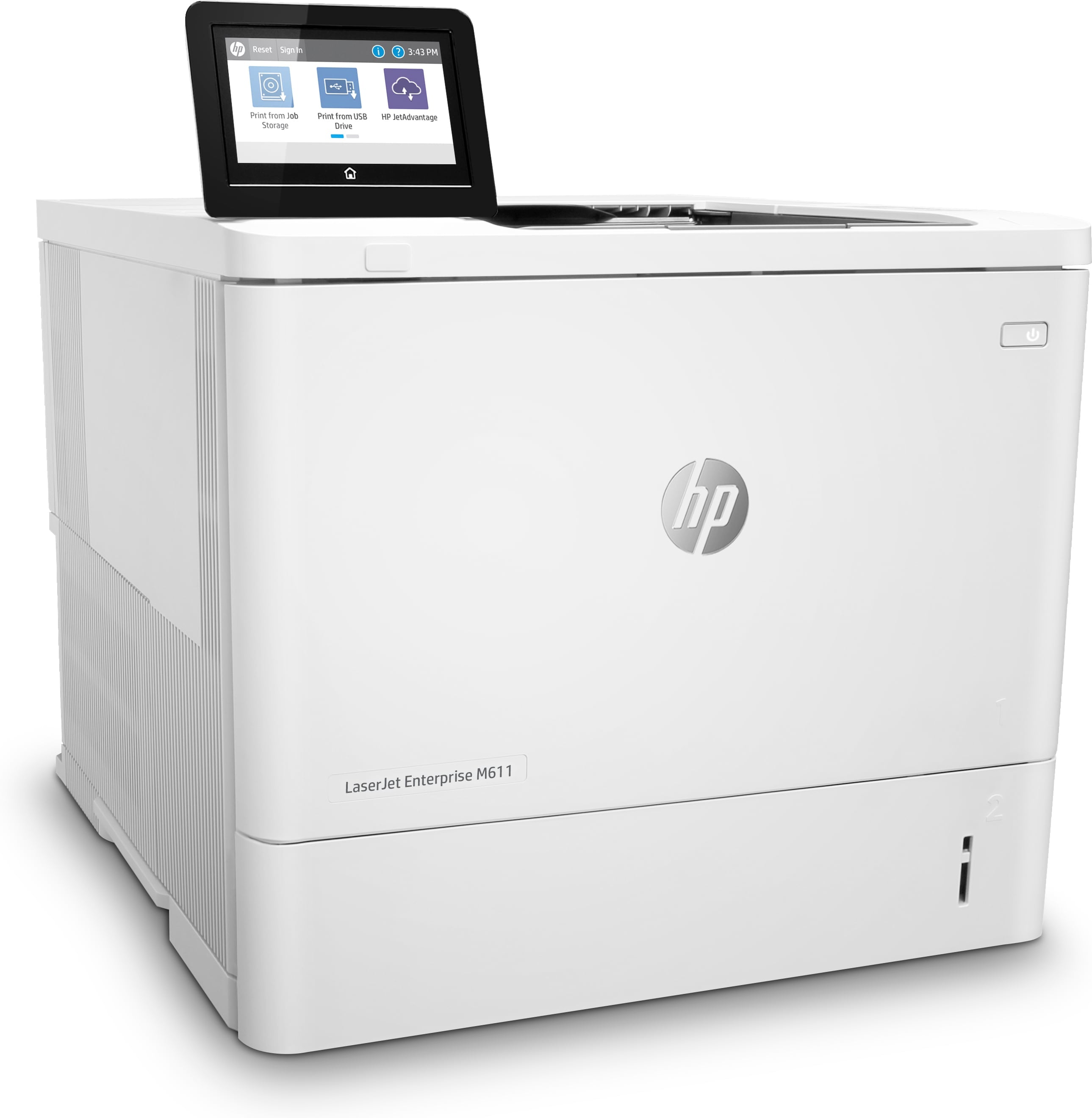 HP LaserJet Enterprise M611dn Monochrome Laser Printer, 65 ppm, 512MB, Ethernet, USB - 7PS84A#BGJ (Certified Refurbished)
