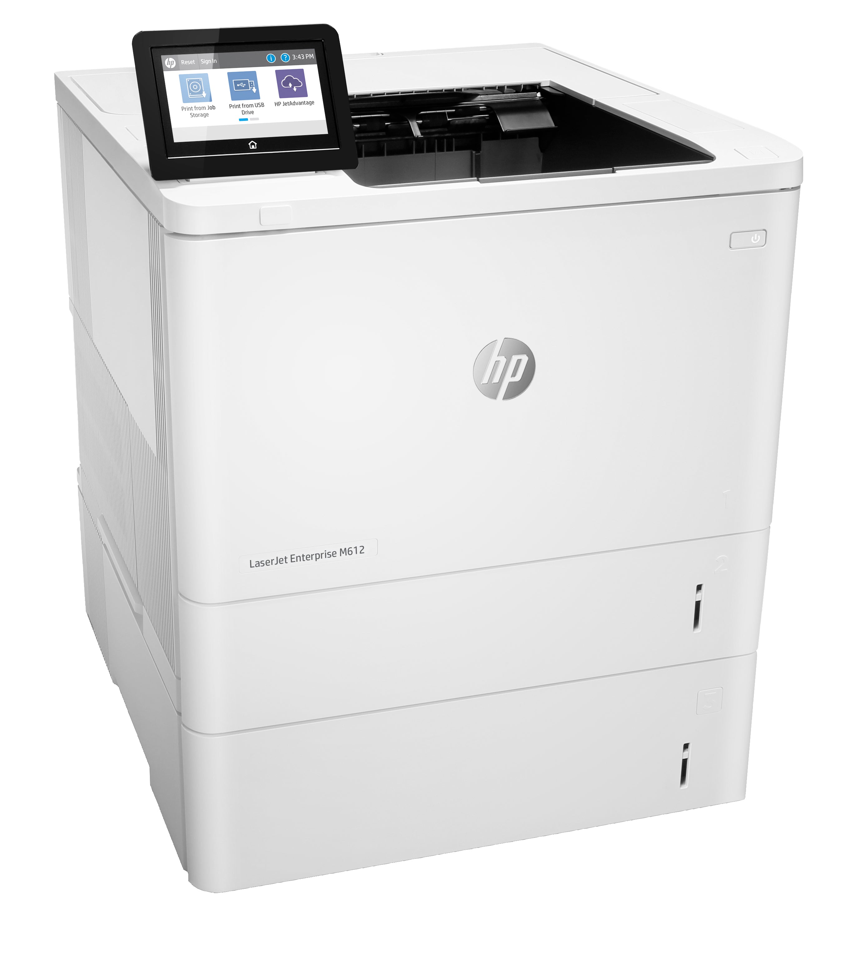 HP LaserJet Enterprise M612x Monochrome Laser Printer, 75 ppm, 512MB, Ethernet, Wi-Fi, USB - 7PS87A#BGJ (Certified Refurbished)