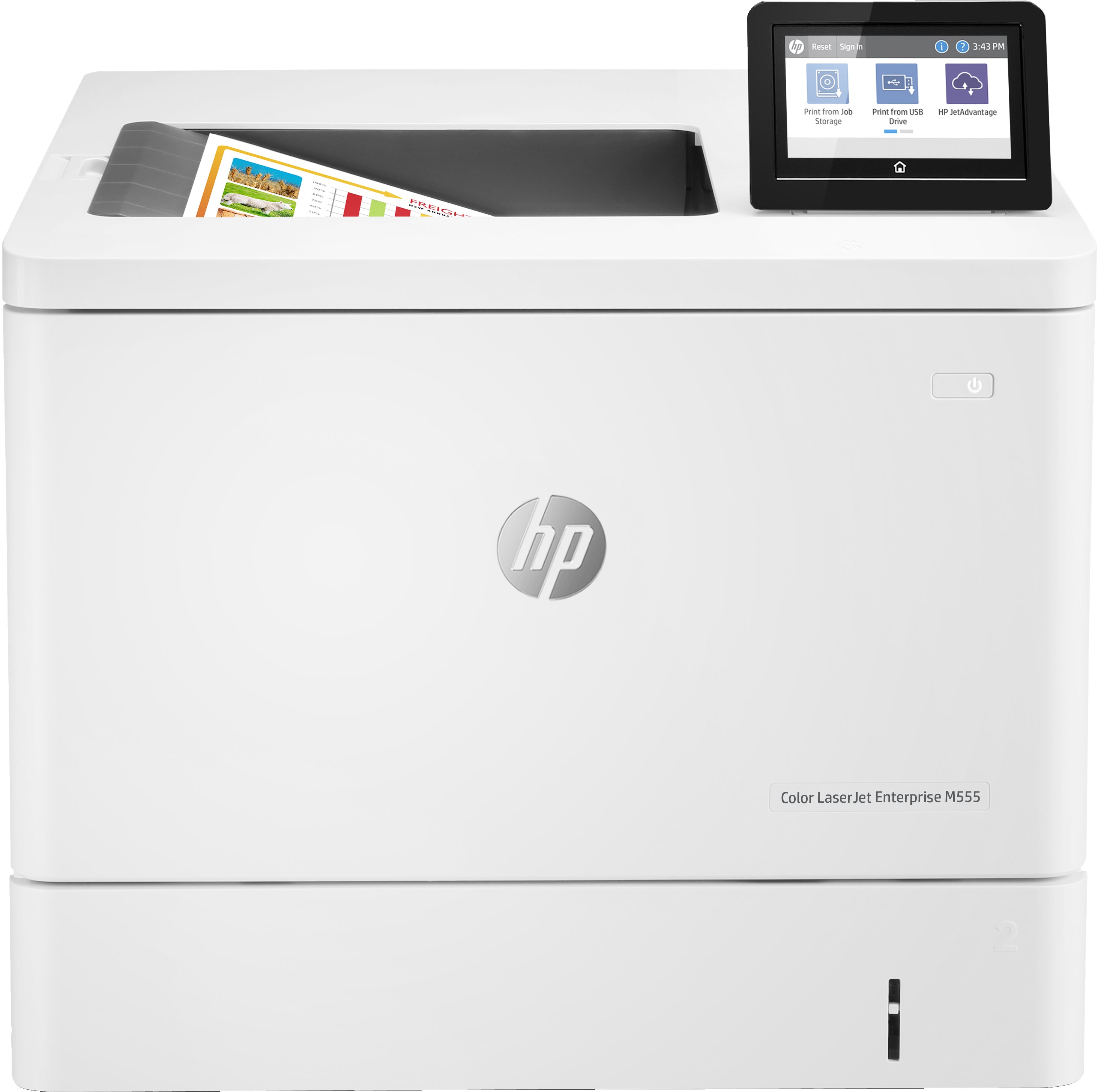 HP Color LaserJet Enterprise M555dn Printer, 40/40 ppm, Ethernet, USB, Duplex - 7ZU78A#BGJ (Certified Refurbished)