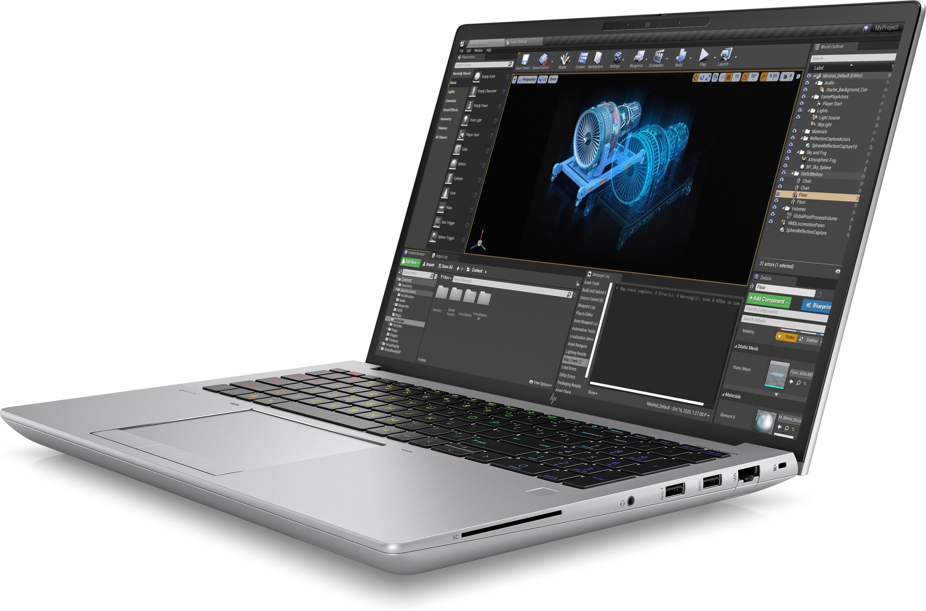 HP ZBook Fury 16 G10 16" WQUXGA Mobile Workstation, Intel i9-13950HX, 4.0GHz, 64GB RAM, 2TB SSD, Win11P - 878K9UT#ABA