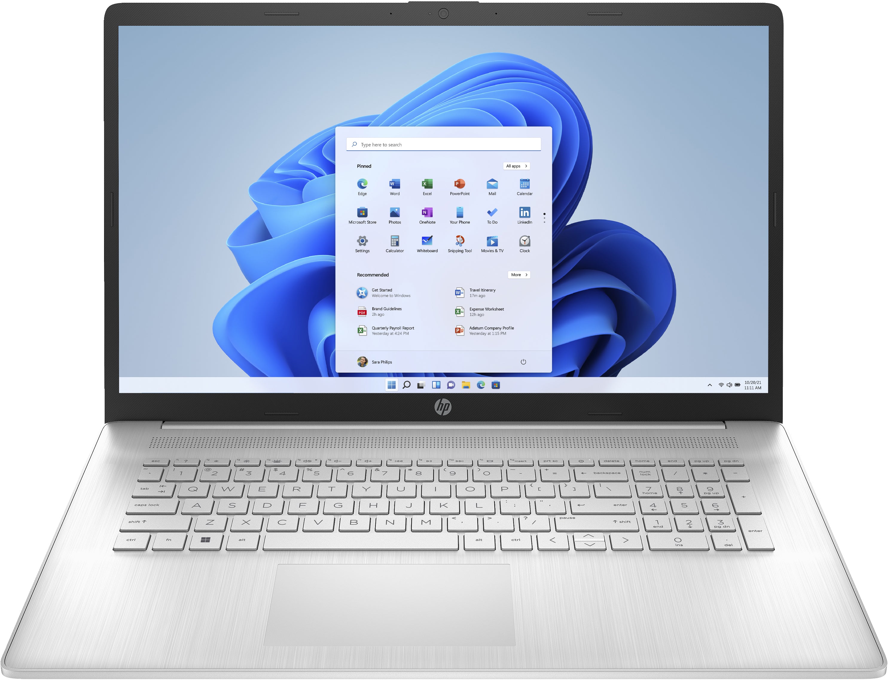 HP 17-cp2033dx 17.3" HD+ Notebook, AMD R3-7320U, 2.40GHz, 8GB RAM, 256GB SSD, Win11HS - 8D617UA#ABA (Certified Refurbished)
