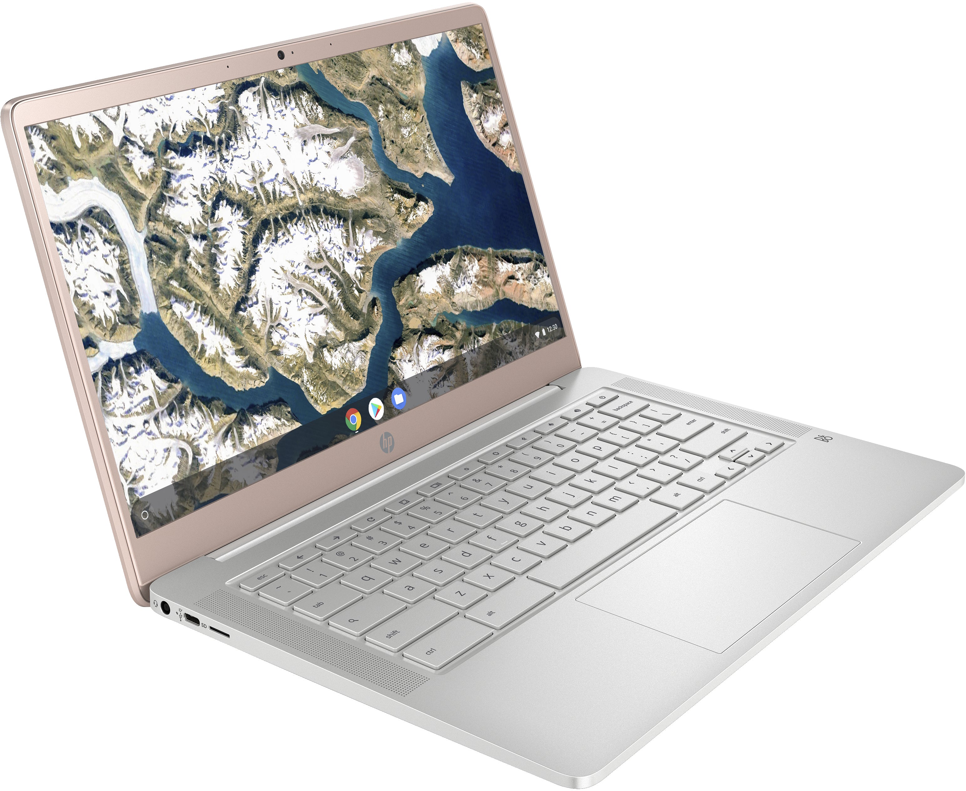 HP 14a-na0702ds 14" HD Chromebook, Intel Celeron N4120, 1.10GHz, 4GB RAM, 128GB eMMC, ChromeOS - 8T834UA#ABA (Refurbished)
