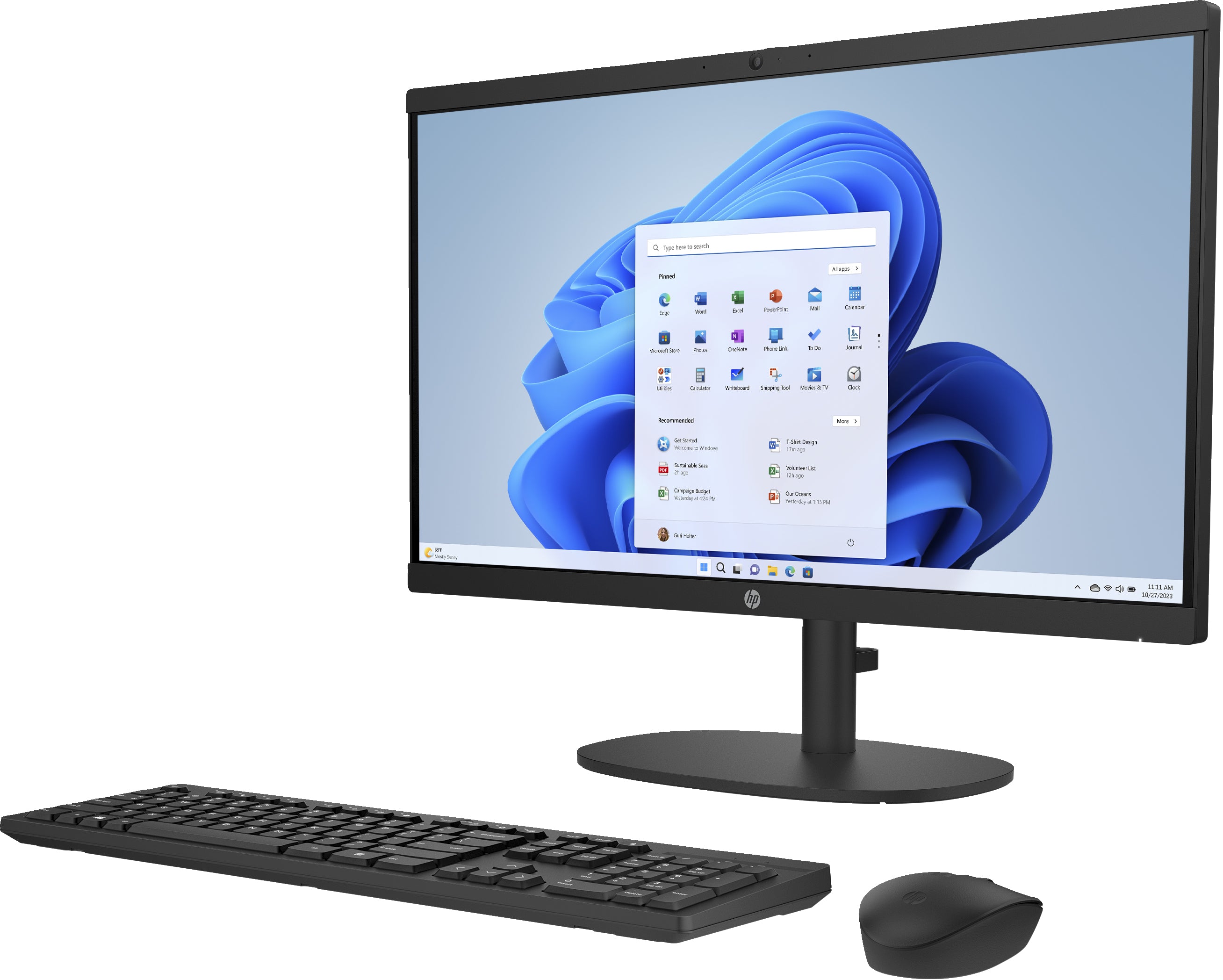 HP 22-dg0040 21.45" FHD All-in-One PC, Intel N200, 3.70GHz, 8GB RAM, 512GB SSD, Win11H - 9C9X4AA#ABA (Certified Refurbished)