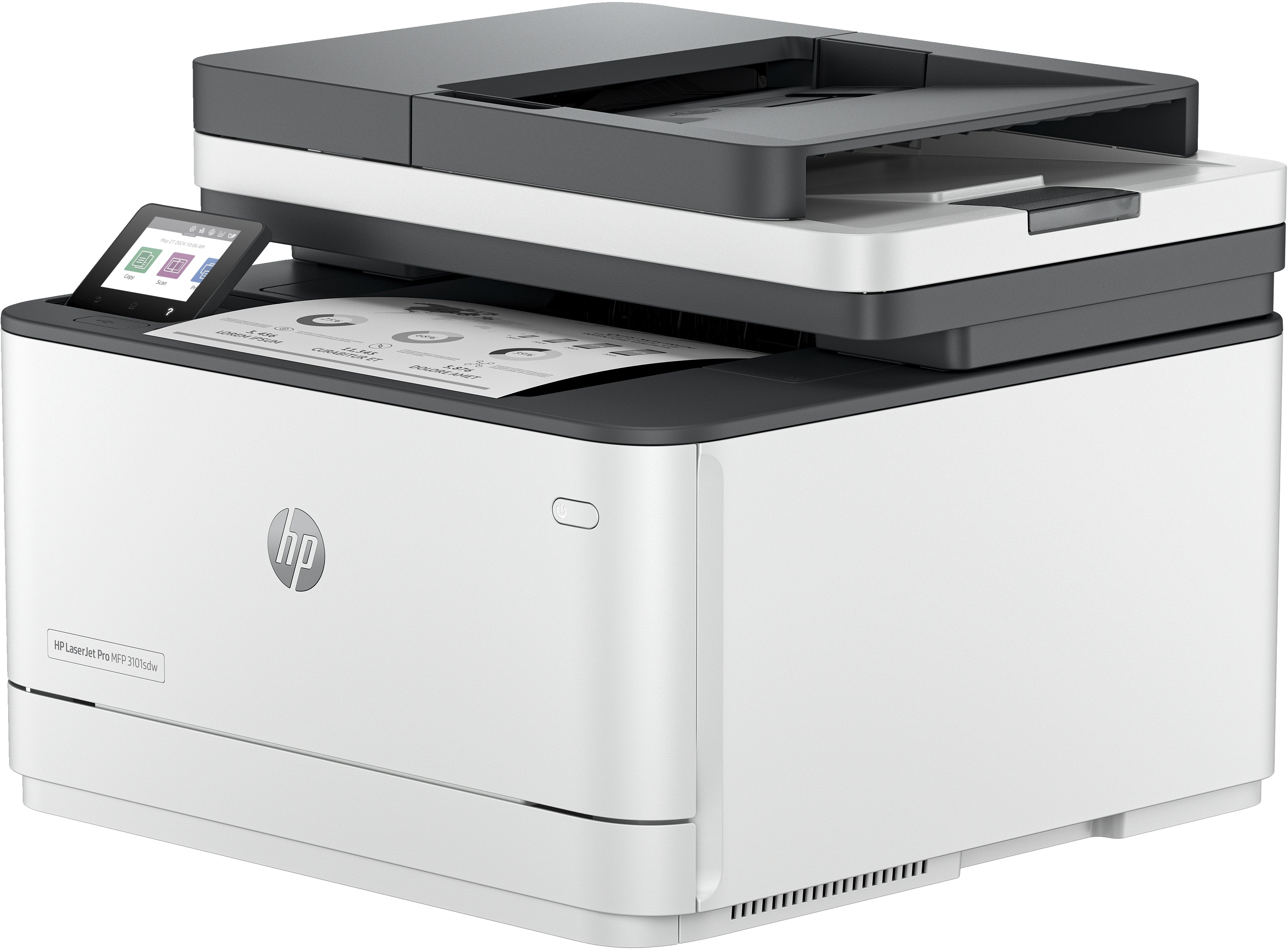 HP LaserJet Pro 3101sdw Wireless MFP Printer, 35ppm, Print/Copy/Scan, Ethernet, USB, WiFi - 9D2X4F#BGJ (Certified Refurbished)