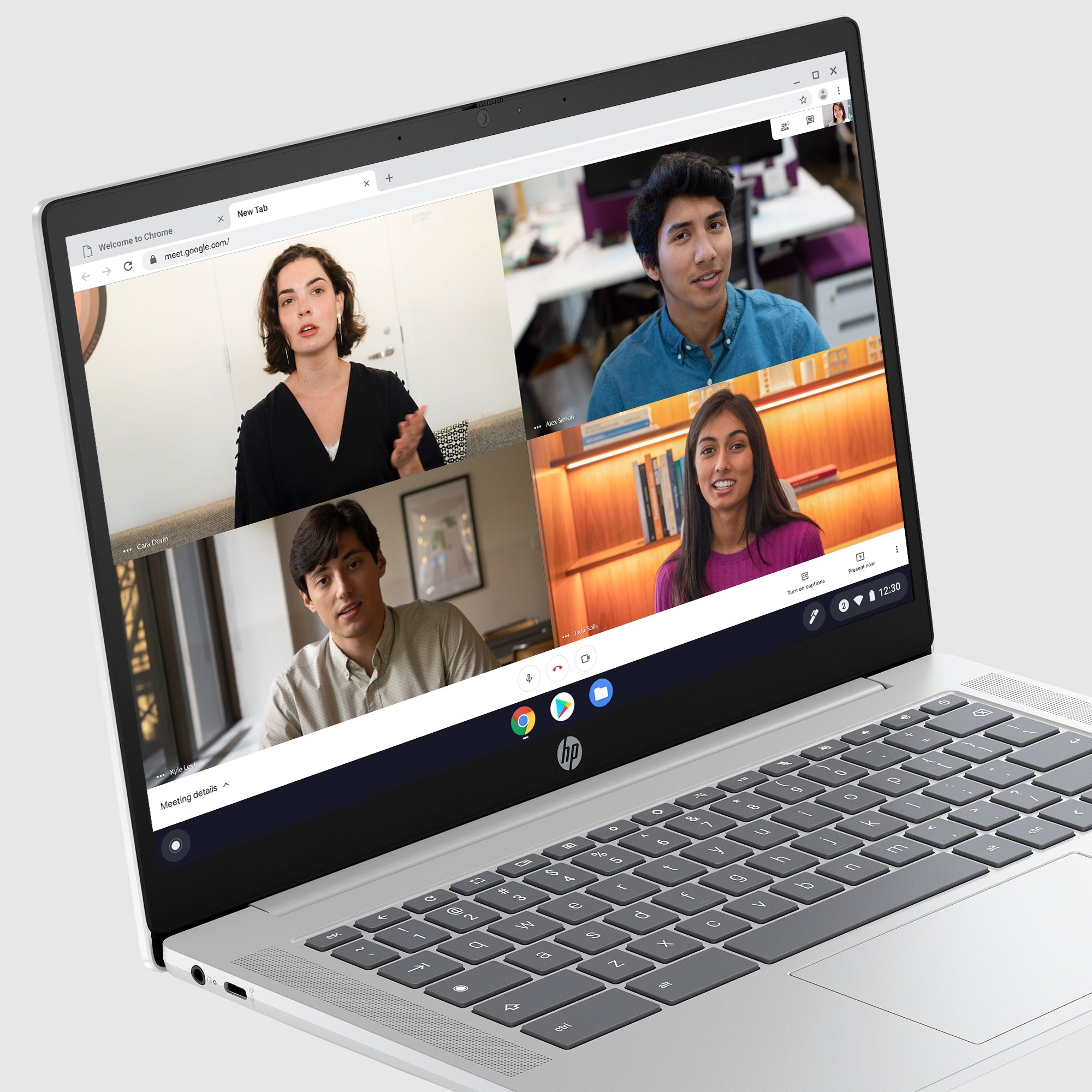 HP 14a-nf0002tg 14" HD Chromebook, Intel N100, 0.8GHz, 4GB RAM, 64GB eMMC, ChromeOS - 9P1T8UA#ABA