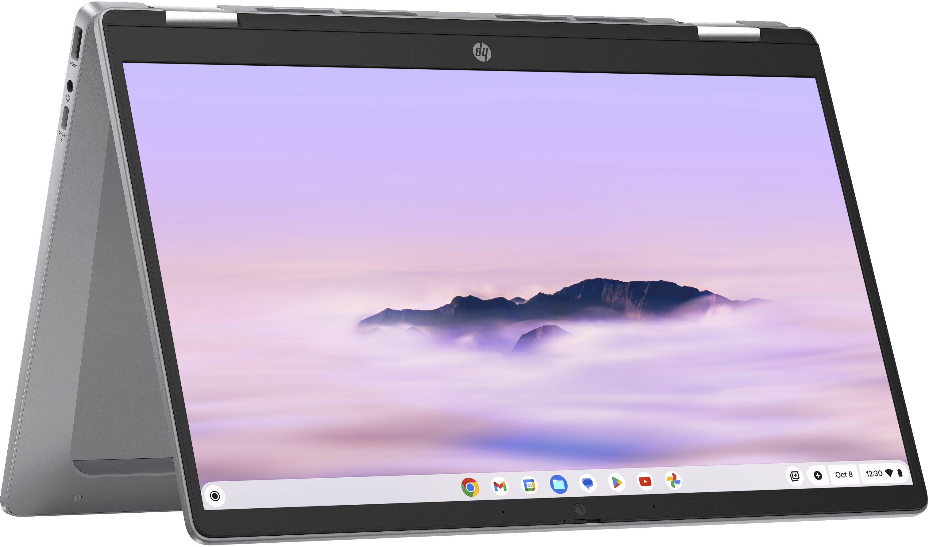 HP x360 14b-cd0010nr 14" FHD Chromebook PLUS Laptop, Intel i3-N305, 3.80GHz, 8GB RAM, 128GB UFS, ChromeOS - 9P989UA#ABA