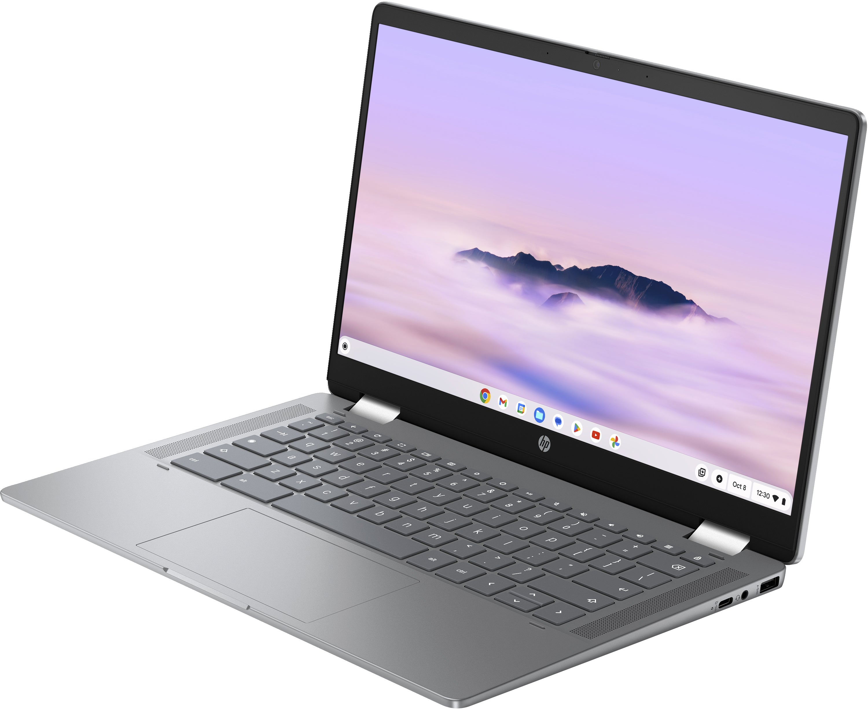 HP x360 14b-cd0010nr 14" FHD Chromebook PLUS Laptop, Intel i3-N305, 3.80GHz, 8GB RAM, 128GB UFS, ChromeOS - 9P989UA#ABA