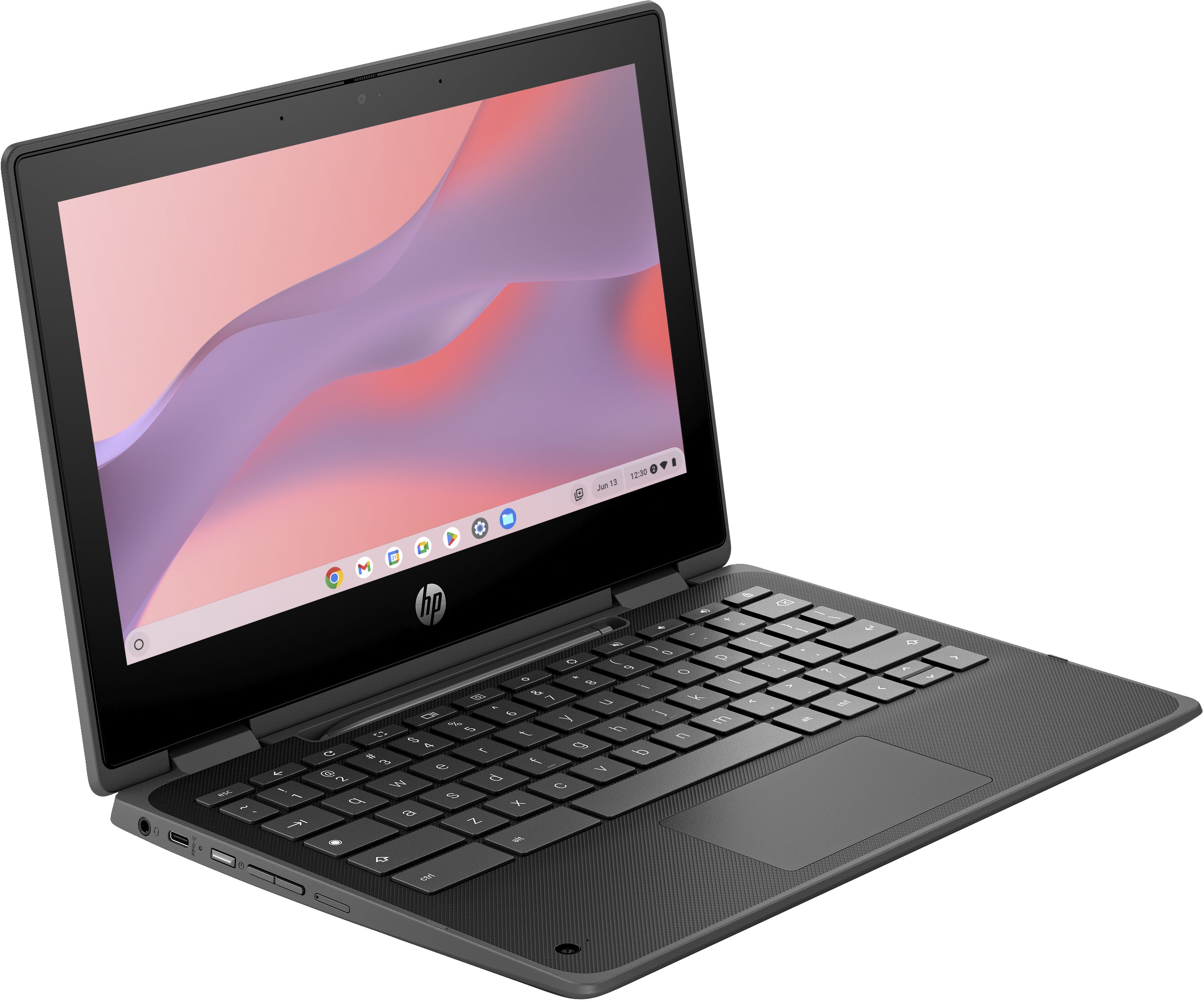 HP Fortis x360 11 G5 11.6" HD Convertible Chromebook, Intel N100, 0.8GHz, 4GB RAM, 32GB eMMC, ChromeOS - 9R396UT#ABA