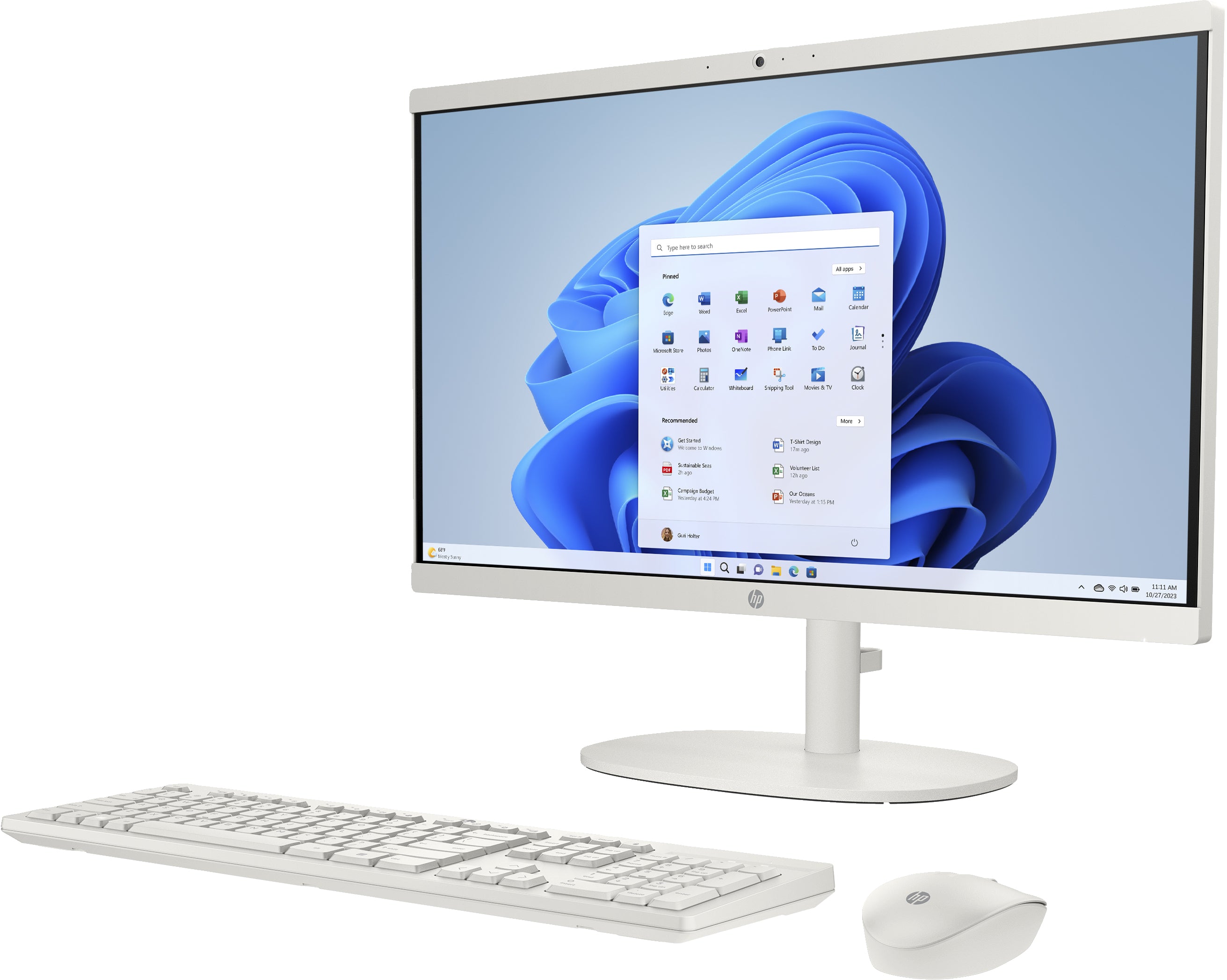 HP 22-dg0019 21.45" FHD All-in-One PC, Intel Pentium Silver J5040, 2.0GHz, 8GB RAM, 256GB SSD, Win11HS - 9Z0Q7AA#ABL