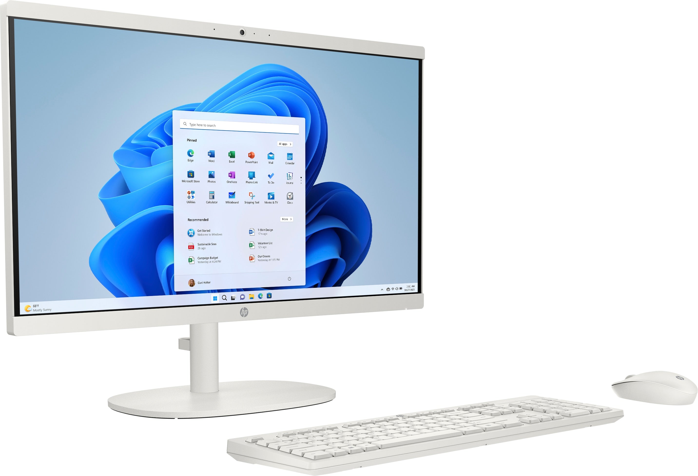 HP 22-dg0019 21.45" FHD All-in-One PC, Intel Pentium Silver J5040, 2.0GHz, 8GB RAM, 256GB SSD, Win11HS - 9Z0Q7AA#ABL