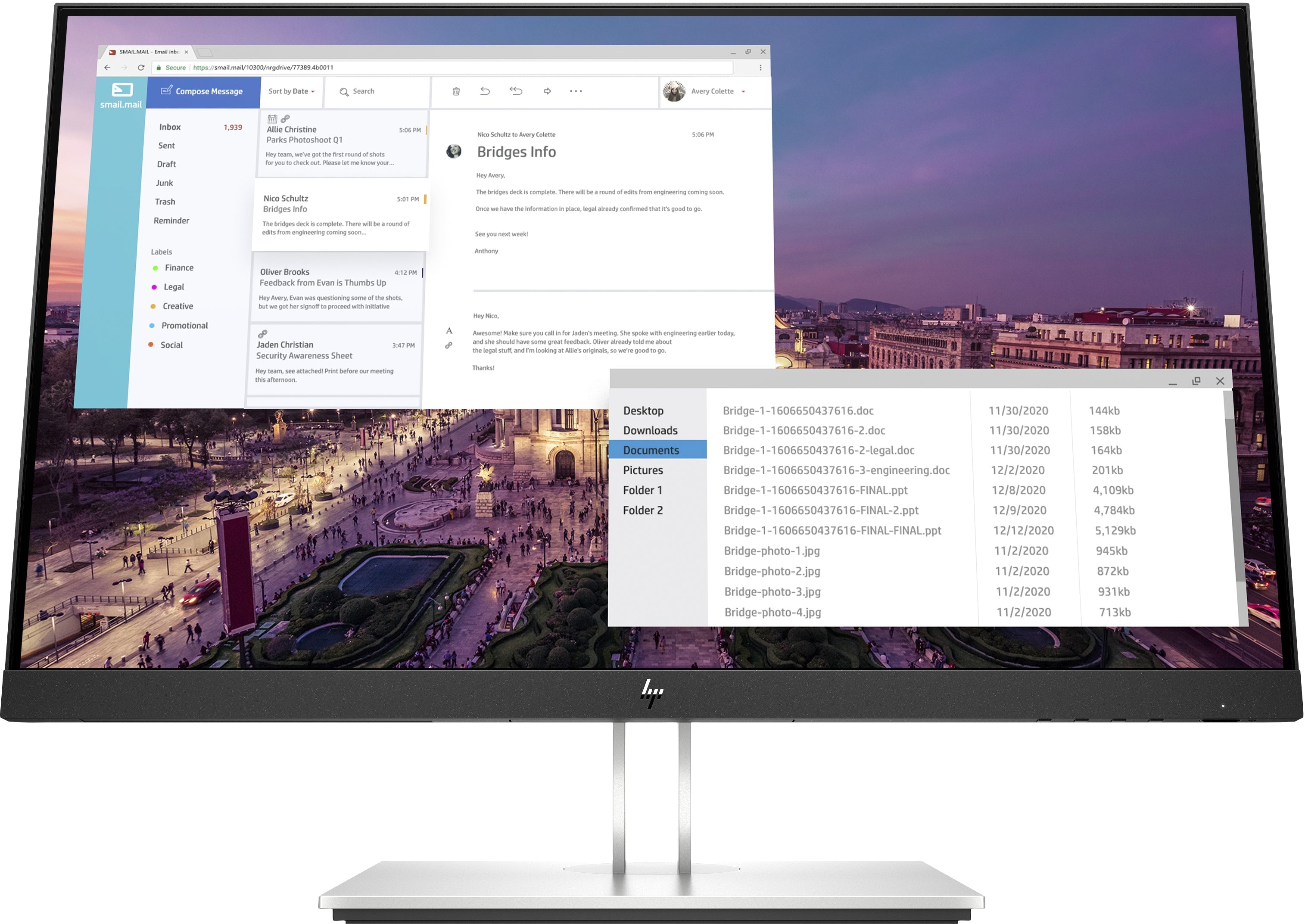 HP E23 G4 23" FHD IPS Monitor, 16:9, 5ms, 1000:1-Contrast - 9VF96AA#ABA (Certified Refurbished)