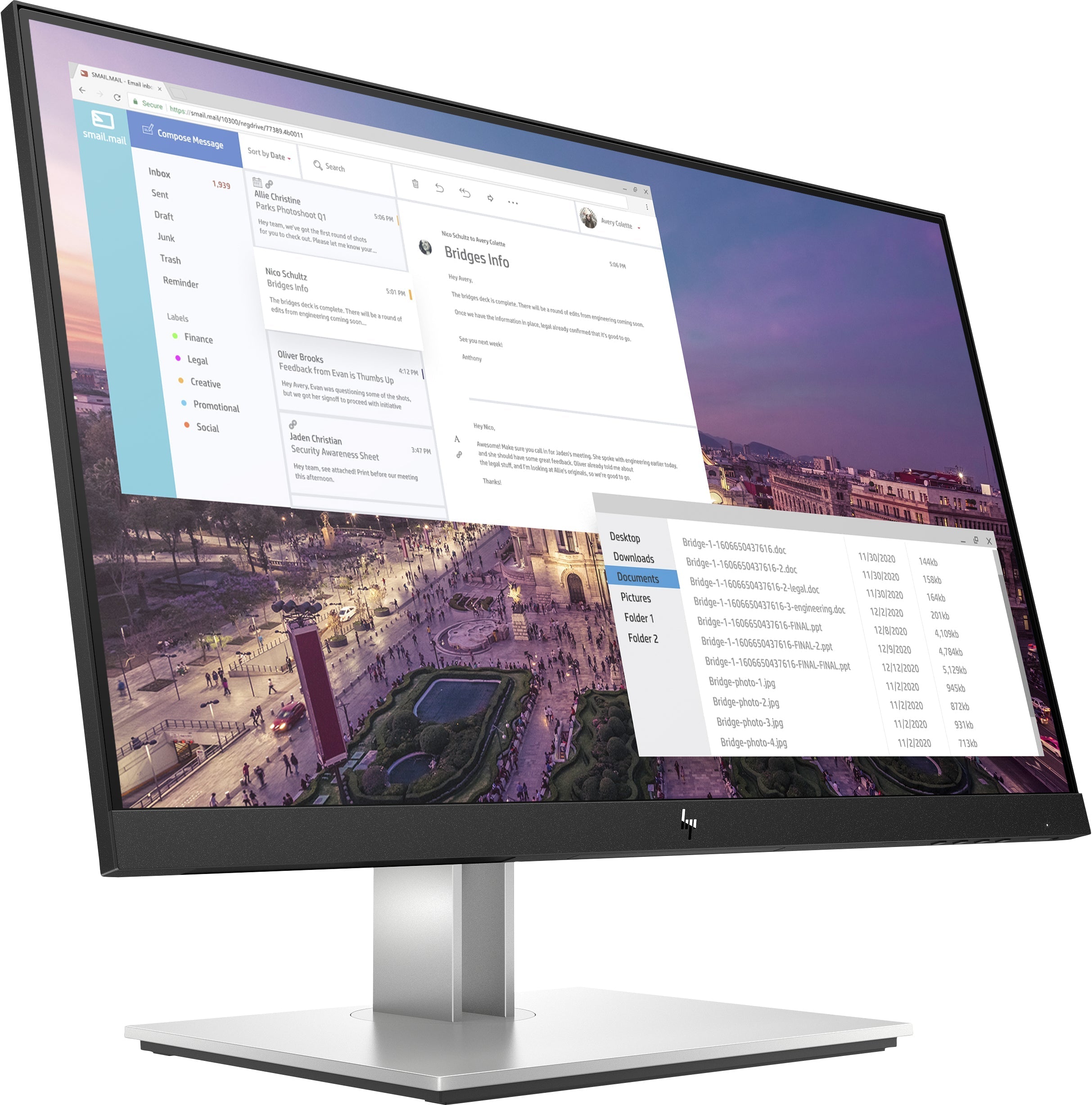 HP E23 G4 23" FHD IPS Monitor, 16:9, 5ms, 1000:1-Contrast - 9VF96AA#ABA (Certified Refurbished)