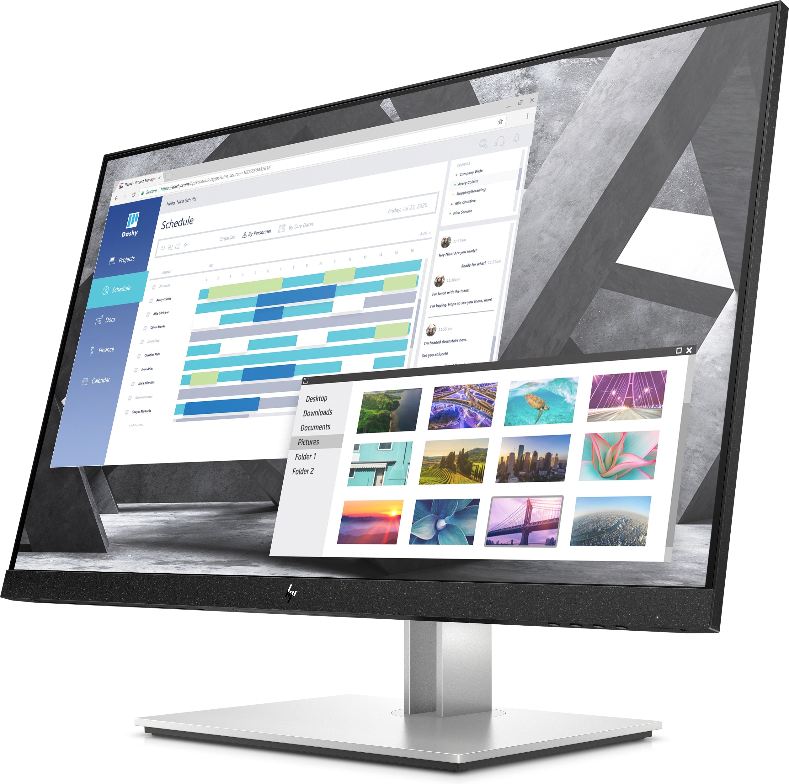 HP E27q G4 27" QHD Monitor, 16:9, 5MS, 5000000:1-Contrast - 9VG82AA#ABA (Certified Refurbished)