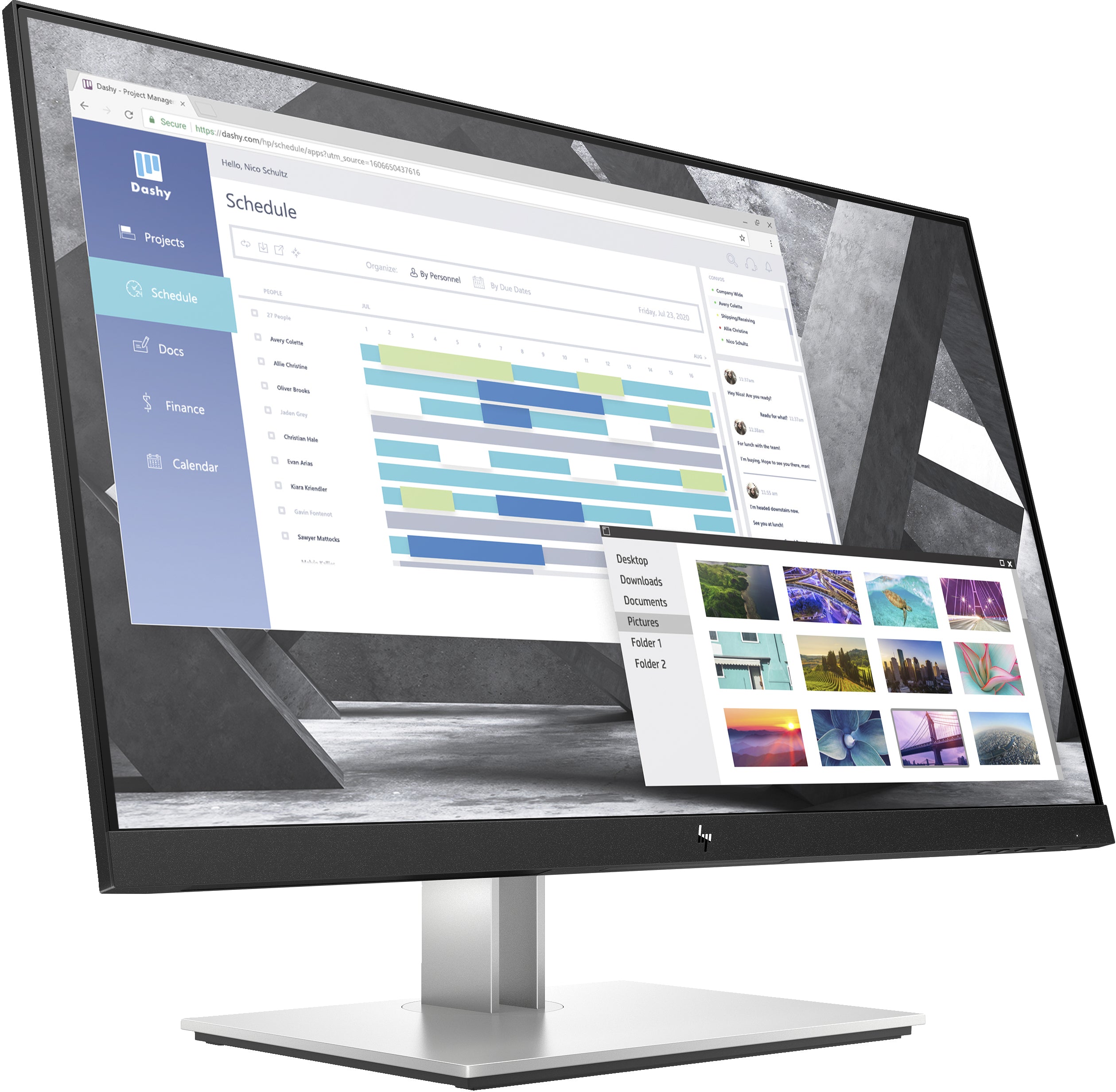 HP E27q G4 27" QHD Monitor, 16:9, 5MS, 5000000:1-Contrast - 9VG82AA#ABA (Certified Refurbished)
