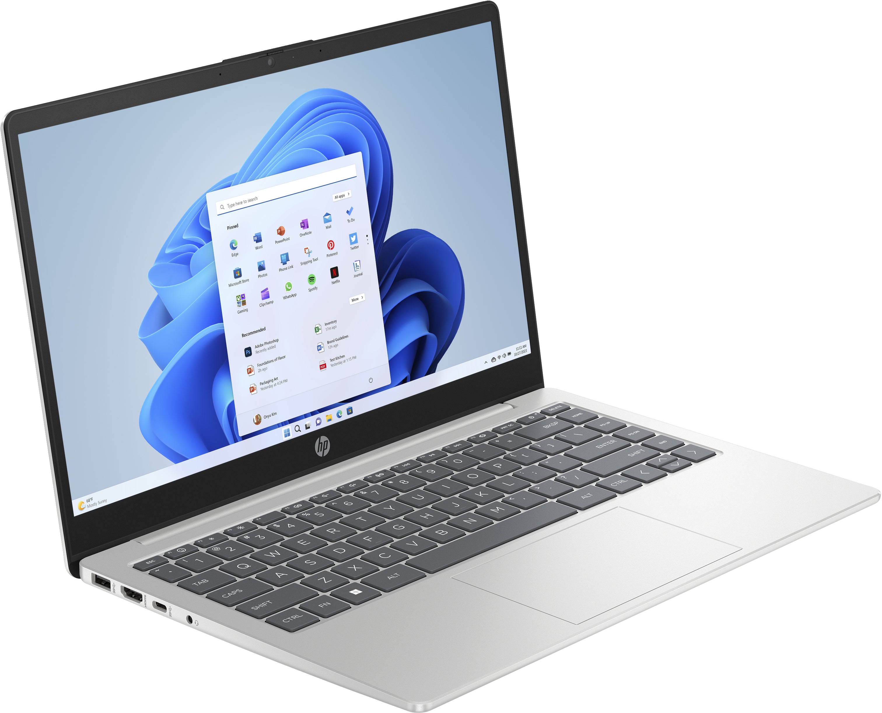 HP 14-em0536nr 14" HD Notebook, AMD R5-7520U, 2.80GHz, 8GB RAM, 512GB SSD, Win11H - BH4L0UA#ABA