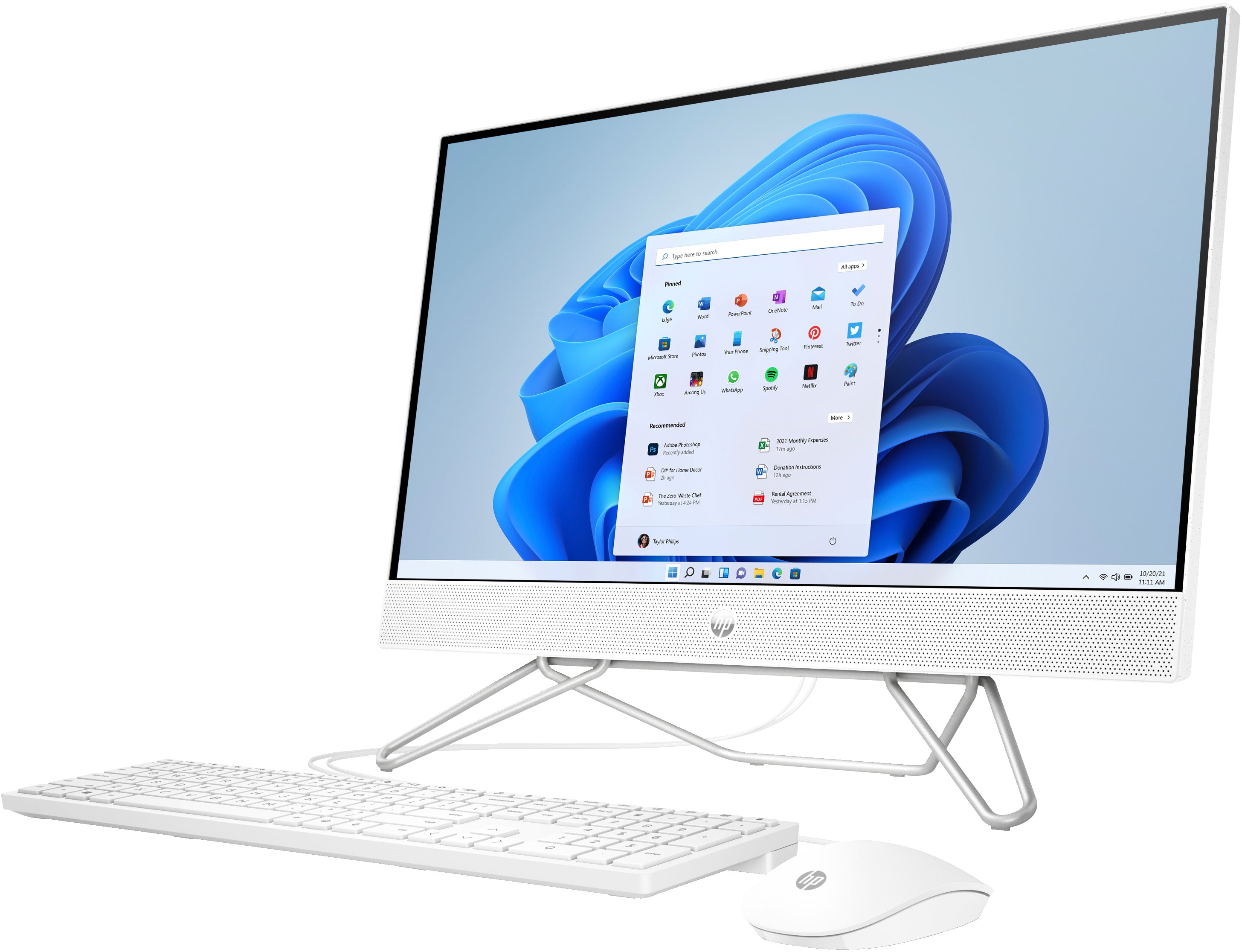 HP 24-cb1210 23.8" FHD All-in-One PC, Intel i5-1235U, 1.30GHz, 8GB RAM, 256GB SSD, Win11H - 9Y072AA#ABA