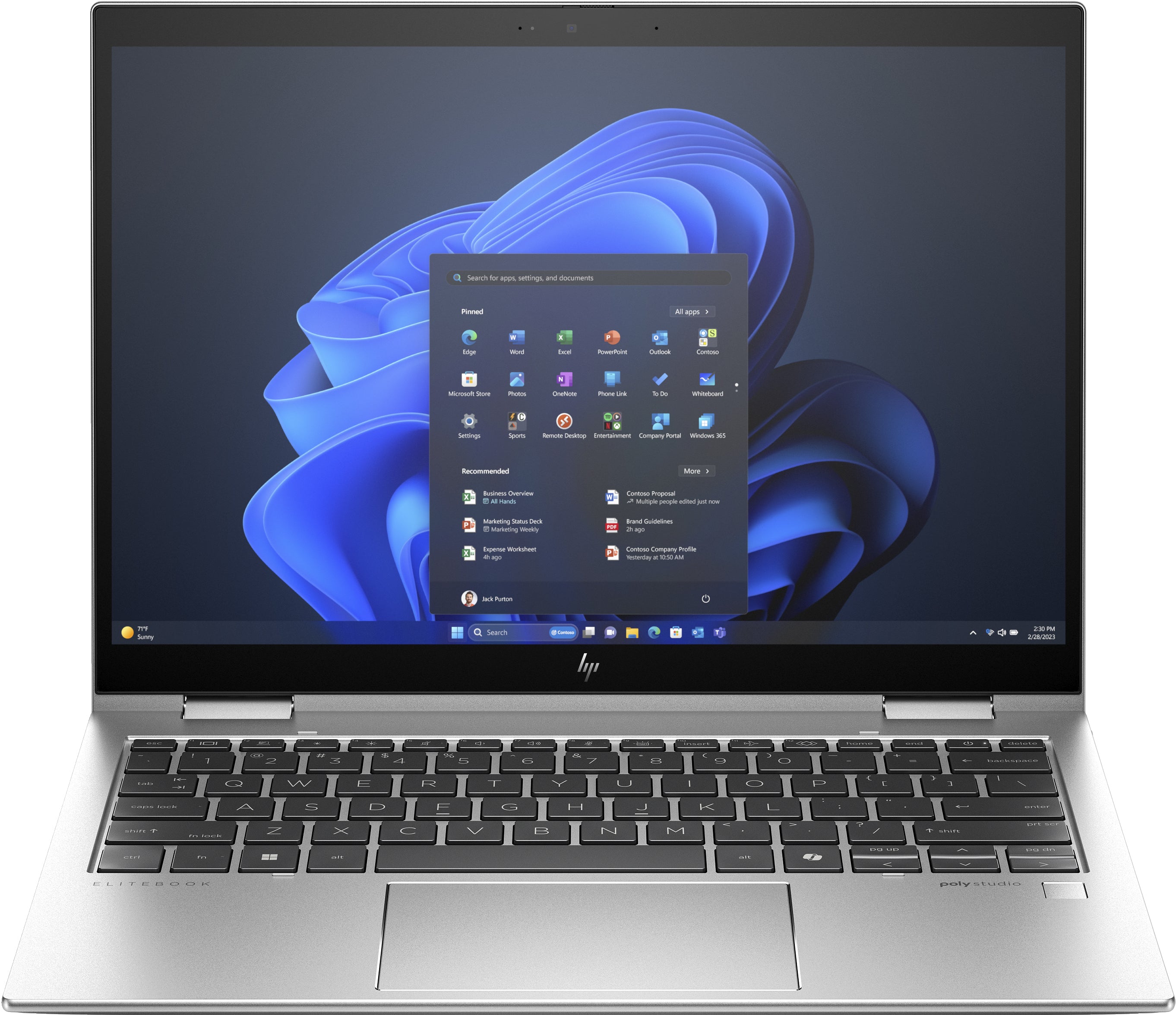 HP Elite x360 830 G11 13.3" WUXGA Convertible Notebook, Intel Ultra 7 155U, 1.70GHz, 32GB RAM, 512GB SSD, Win11P - A14RNUT#ABA (Certified Refurbished)