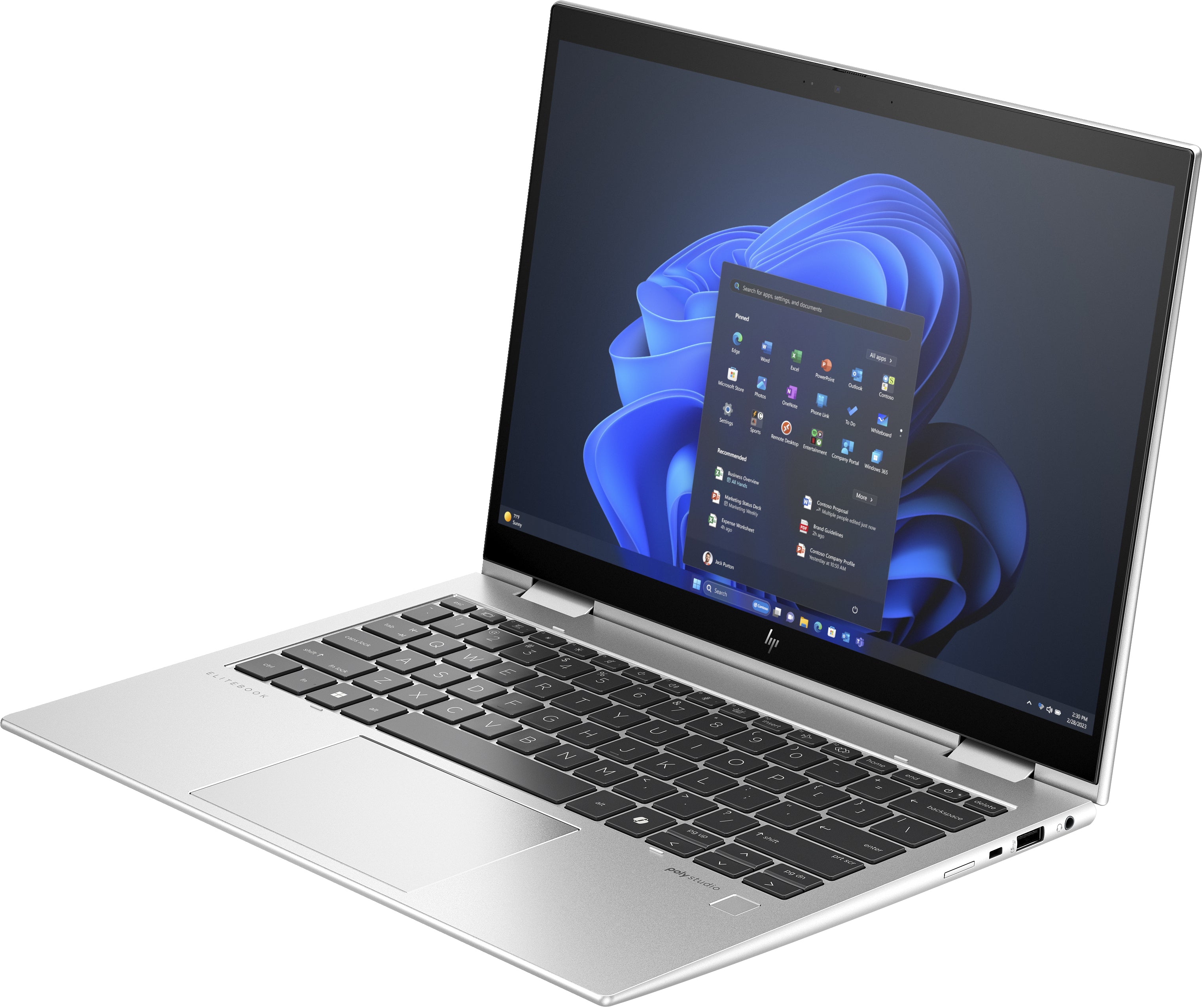 HP Elite x360 830 G11 13.3" WUXGA Convertible Notebook, Intel Ultra 7 155U, 1.70GHz, 32GB RAM, 512GB SSD, Win11P - A14RNUT#ABA (Certified Refurbished)