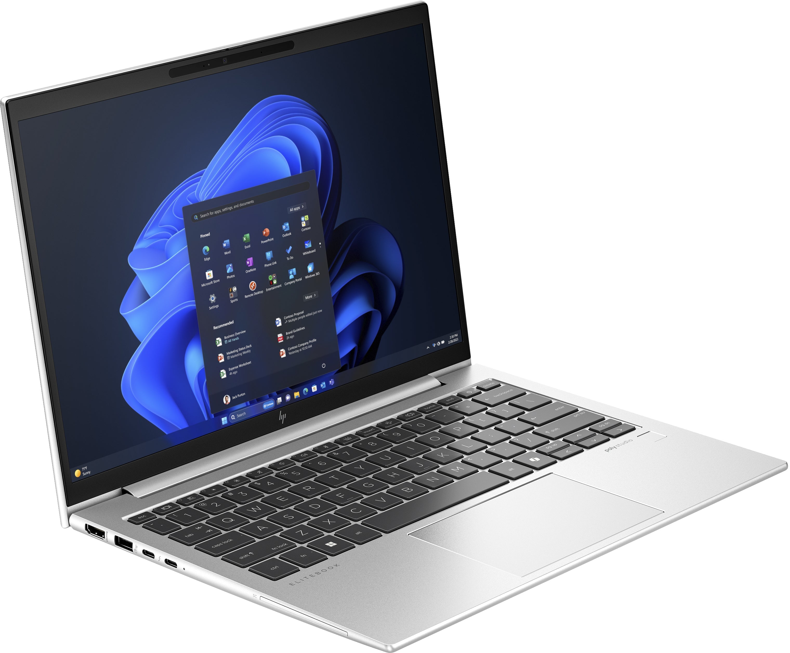 HP EliteBook 830 G11 13.3" WUXGA Notebook, Intel Ultra 7 155U, 1.70GHz, 16GB RAM, 512GB SSD, Win11P - A6TG3UT#ABA