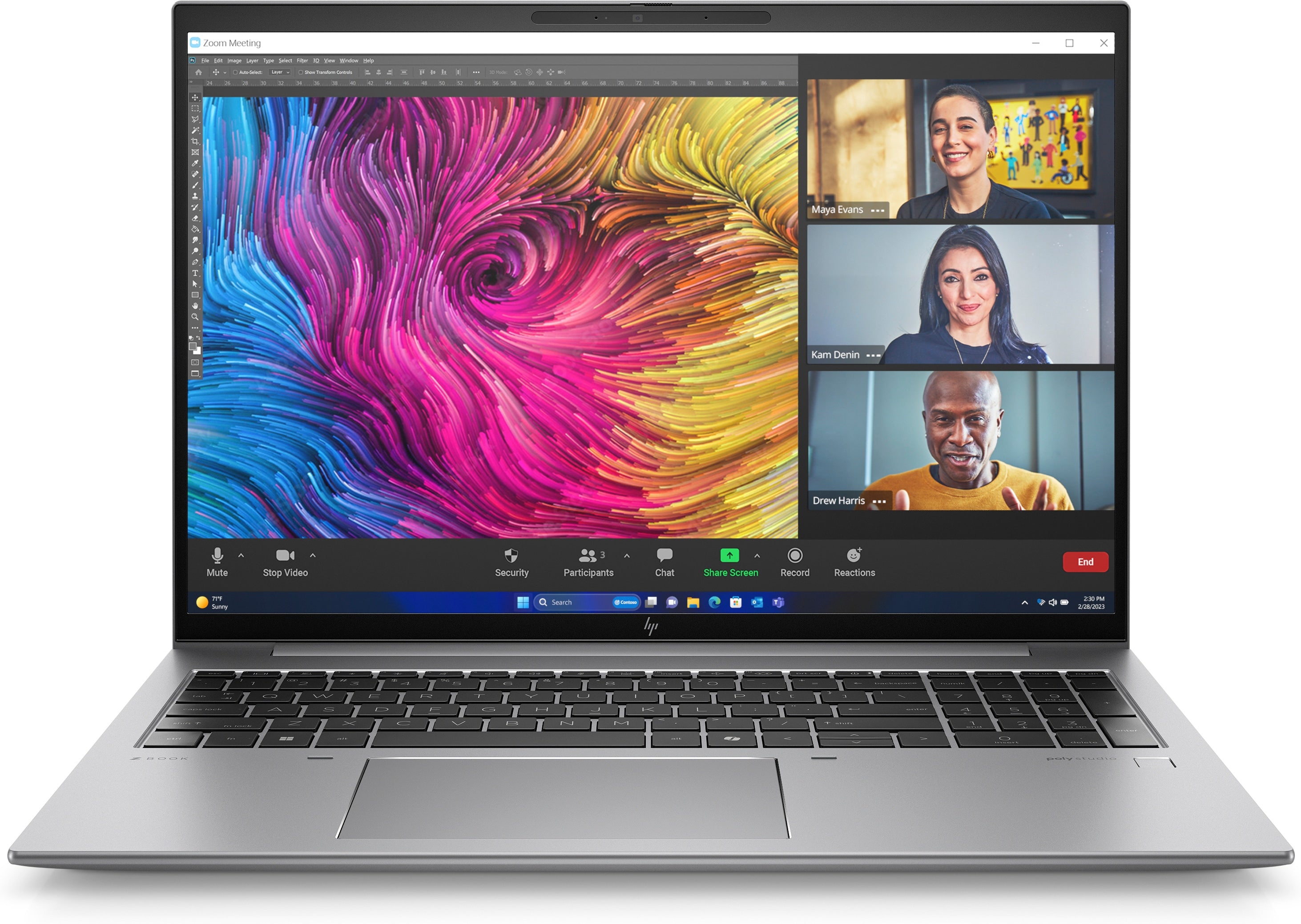 HP ZBook Firefly 16 G11 16" 2.8K Mobile Workstation, Intel Ultra 7 165H, 1.40GHz, 32GB RAM, 1TB SSD, Win11P - A6UG2UT#ABA