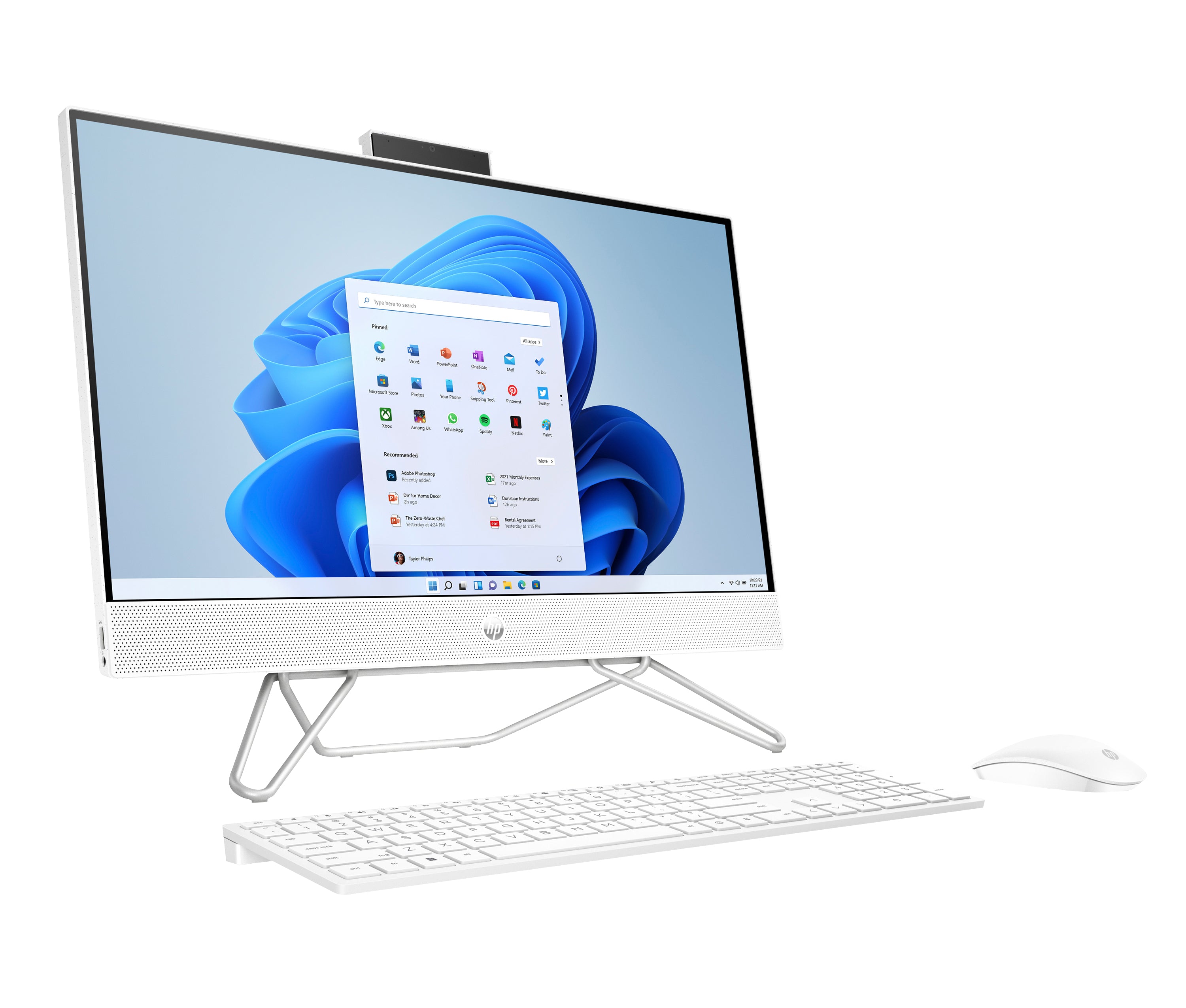 HP 24-cb1144 23.8" FHD All-in-One PC, Intel i5-1235U, 1.30GHz, 8GB RAM, 512GB SSD, Win11H - A77CBAA#ABA (Certified Refurbished)