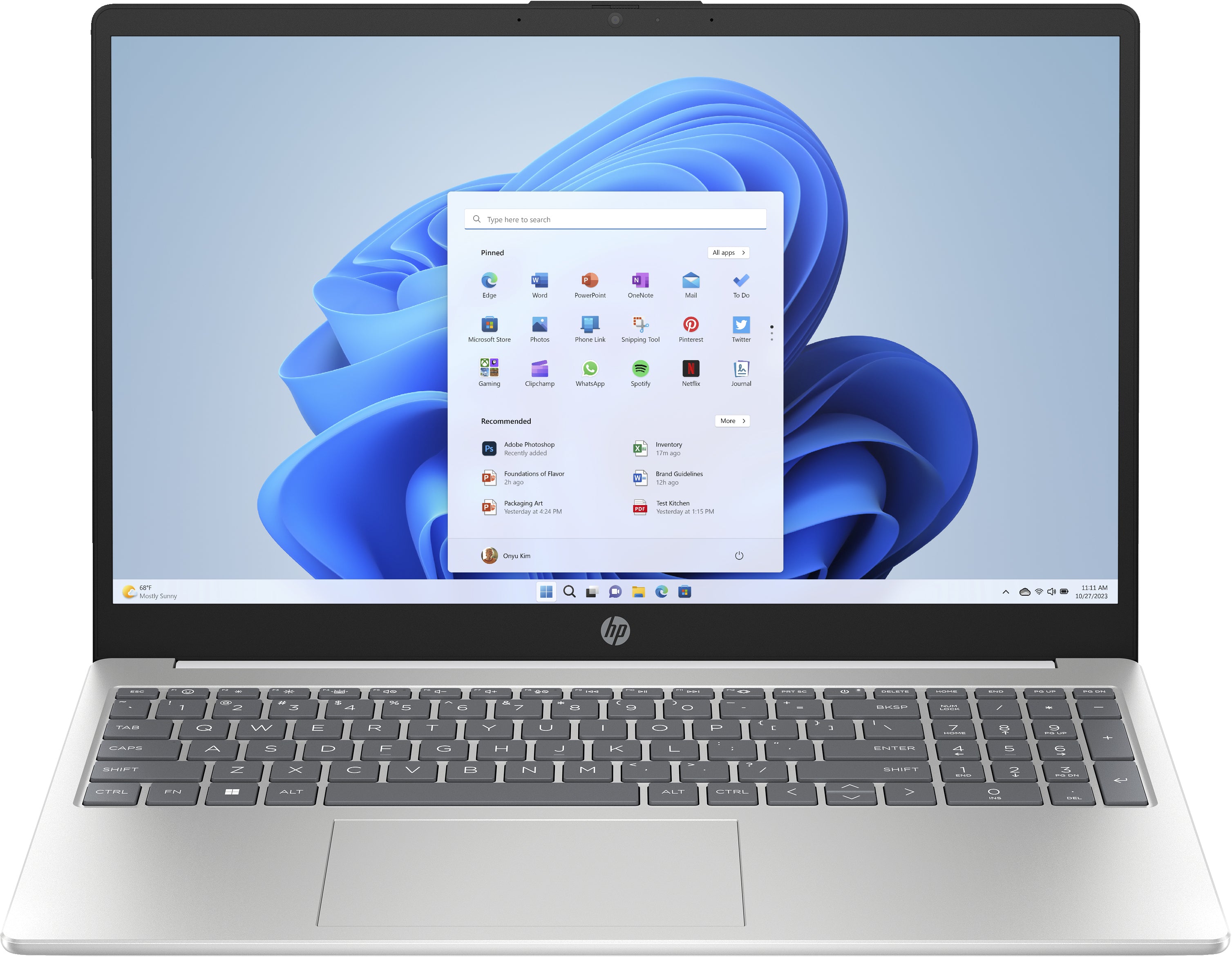 HP 15-fd0121ds 15.6" HD Notebook, Intel N100, 0.8GHz, 4GB RAM, 128GB UFS, Win11HS - BK1H9UA#ABA (Certified Refurbished)