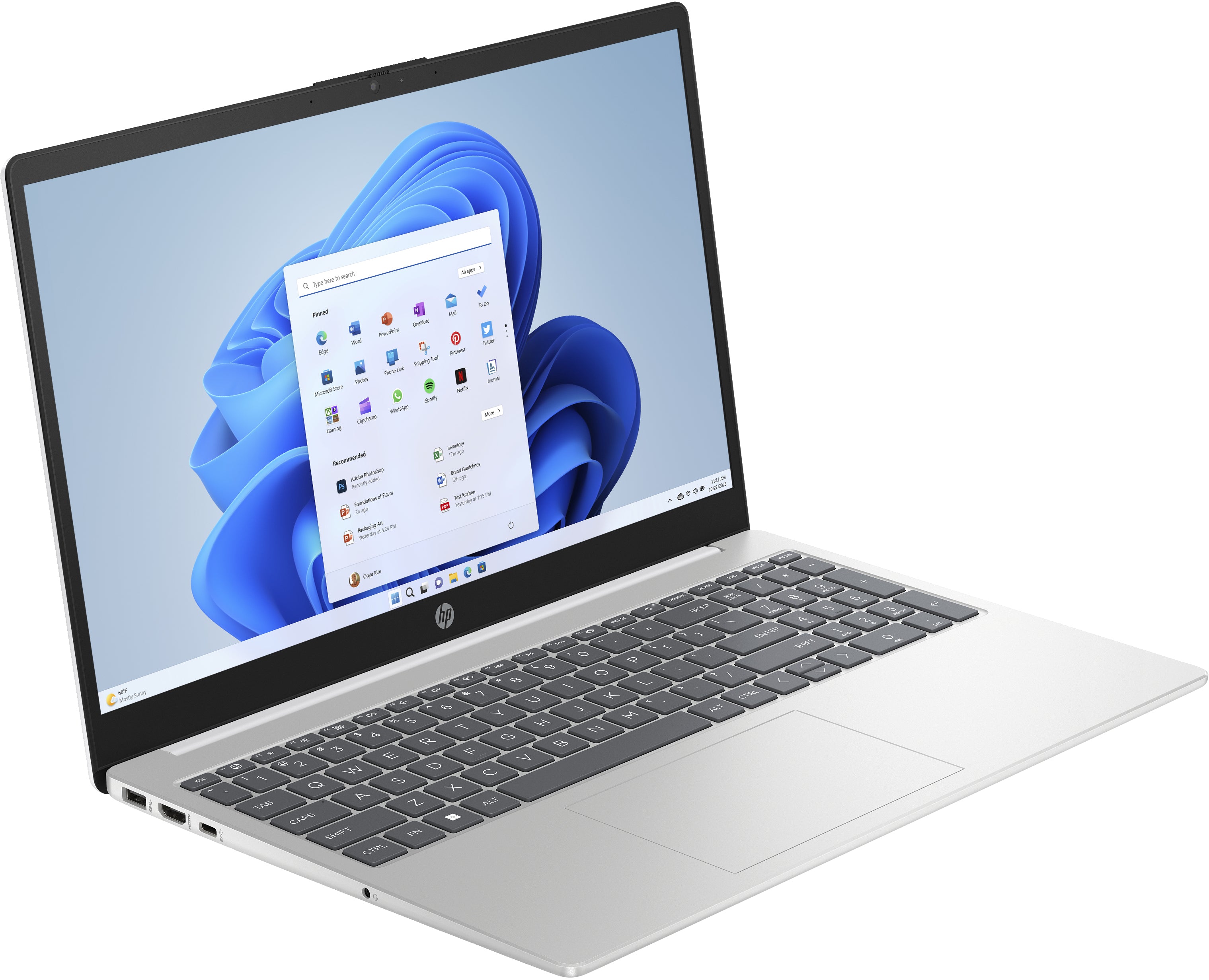 HP 15-fd0121ds 15.6" HD Notebook, Intel N100, 0.8GHz, 4GB RAM, 128GB UFS, Win11HS - BK1H9UA#ABA (Certified Refurbished)