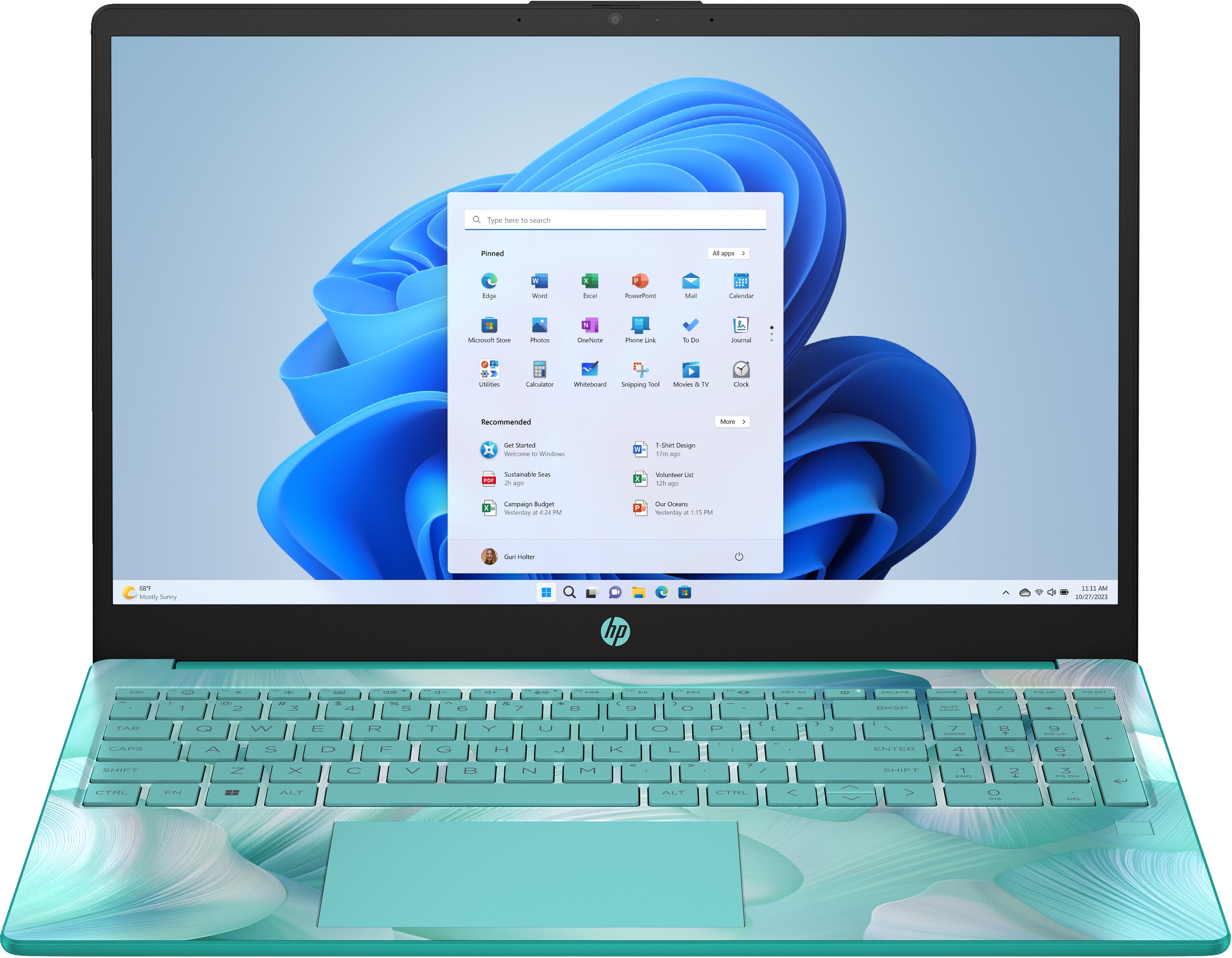 HP 15-fd0105ds 15.6" HD Notebook, Intel N100, 0.8GHz, 4GB RAM, 128GB UFS, Win11HS - A93VBUA#ABA (Refurbished)