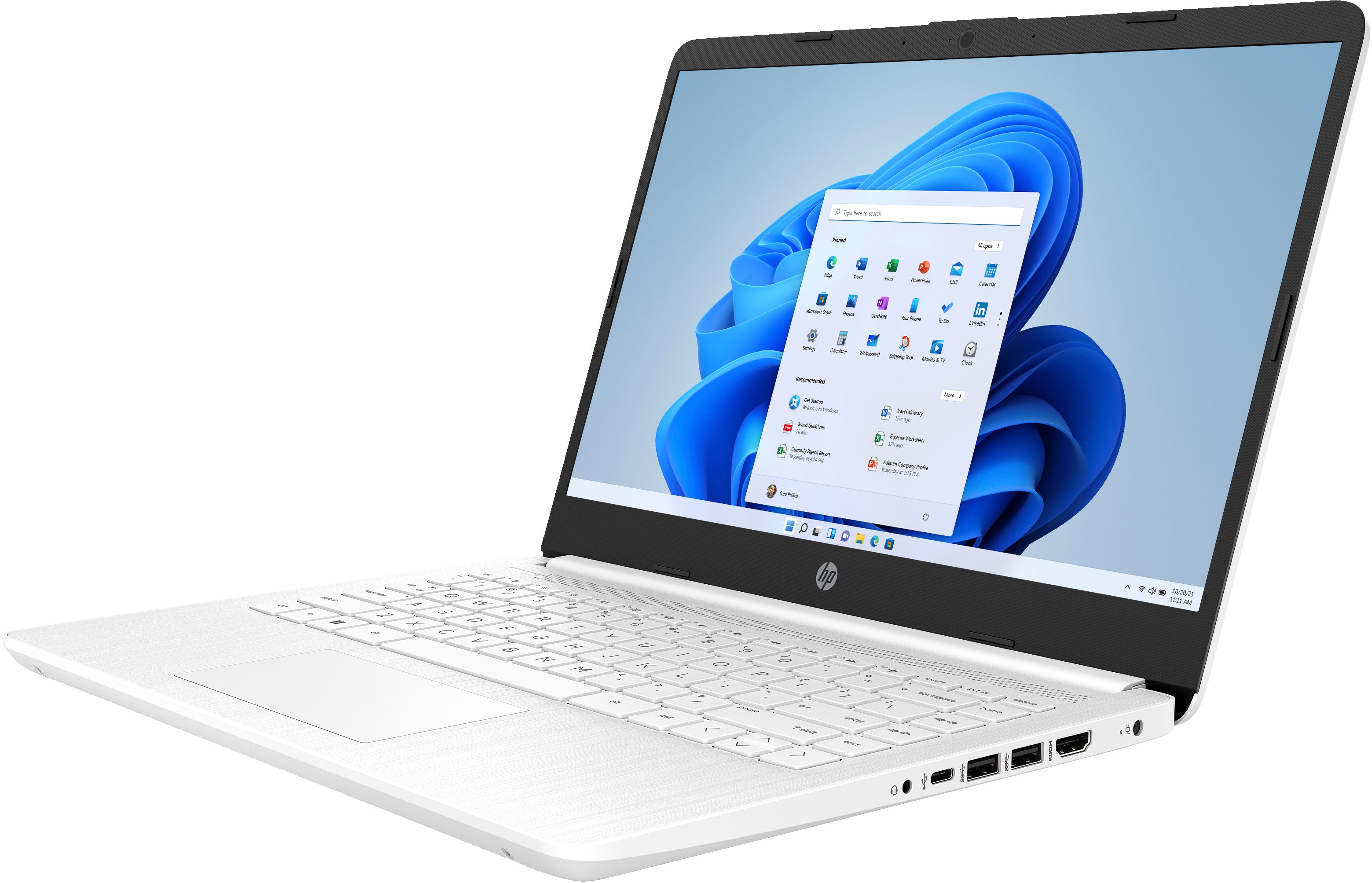 HP 14-dq3102ds 14" HD Notebook, Intel Pentium Silver N6000, 4GB RAM, 128GB eMMC, Win11HS- A97XQUA#ABA (Certified Refurbished)