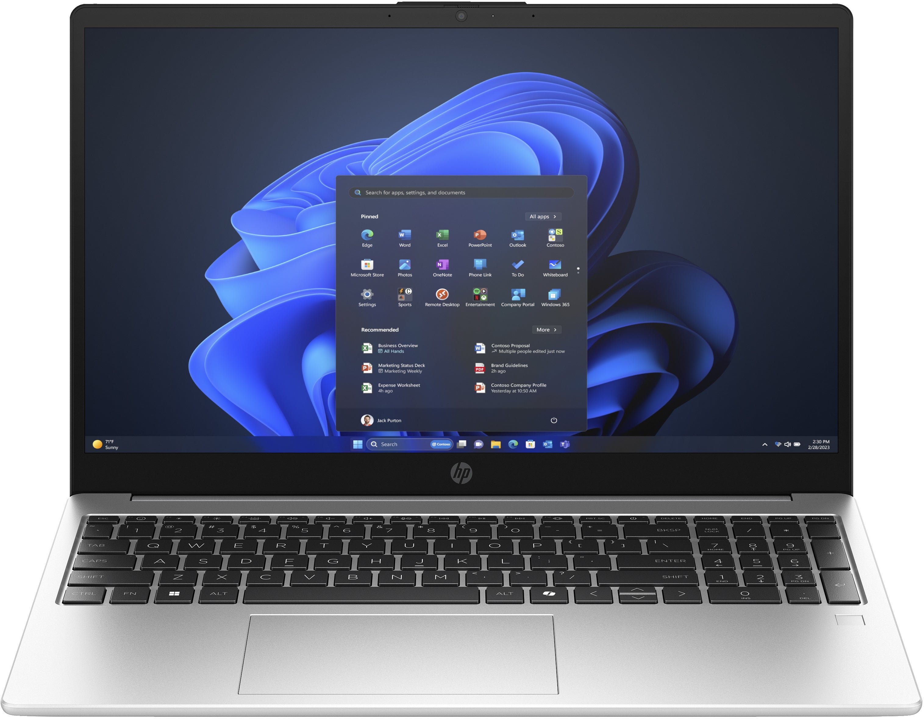 HP 255R G10 15.6" FHD Notebook, AMD R5-7535U, 2.90GHz, 16GB RAM, 256GB SSD, Win11P - B49HSAT#ABA