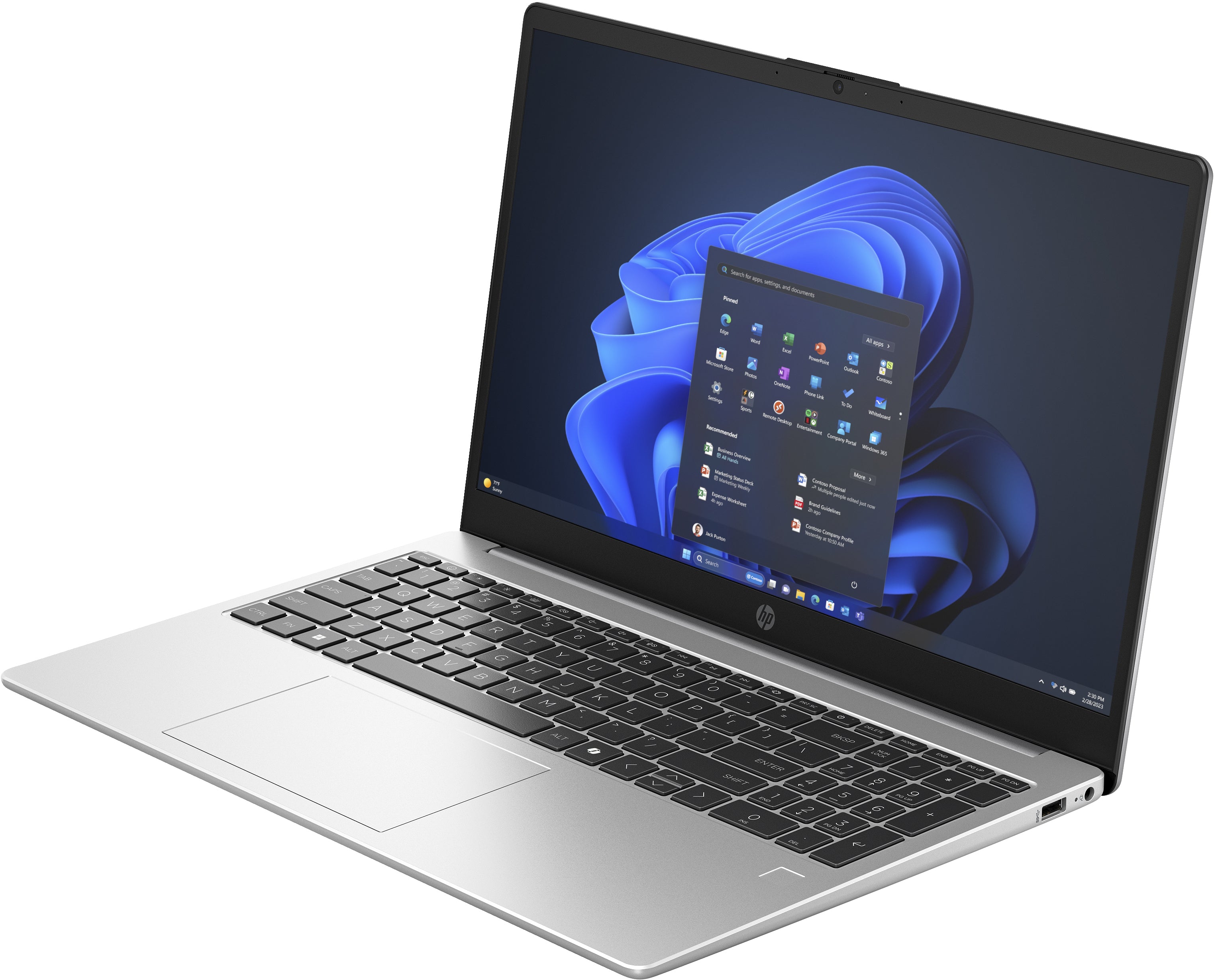 HP 255R G10 15.6" FHD Notebook, AMD R5-7535U, 2.90GHz, 16GB RAM, 256GB SSD, Win11P - B49HSAT#ABA