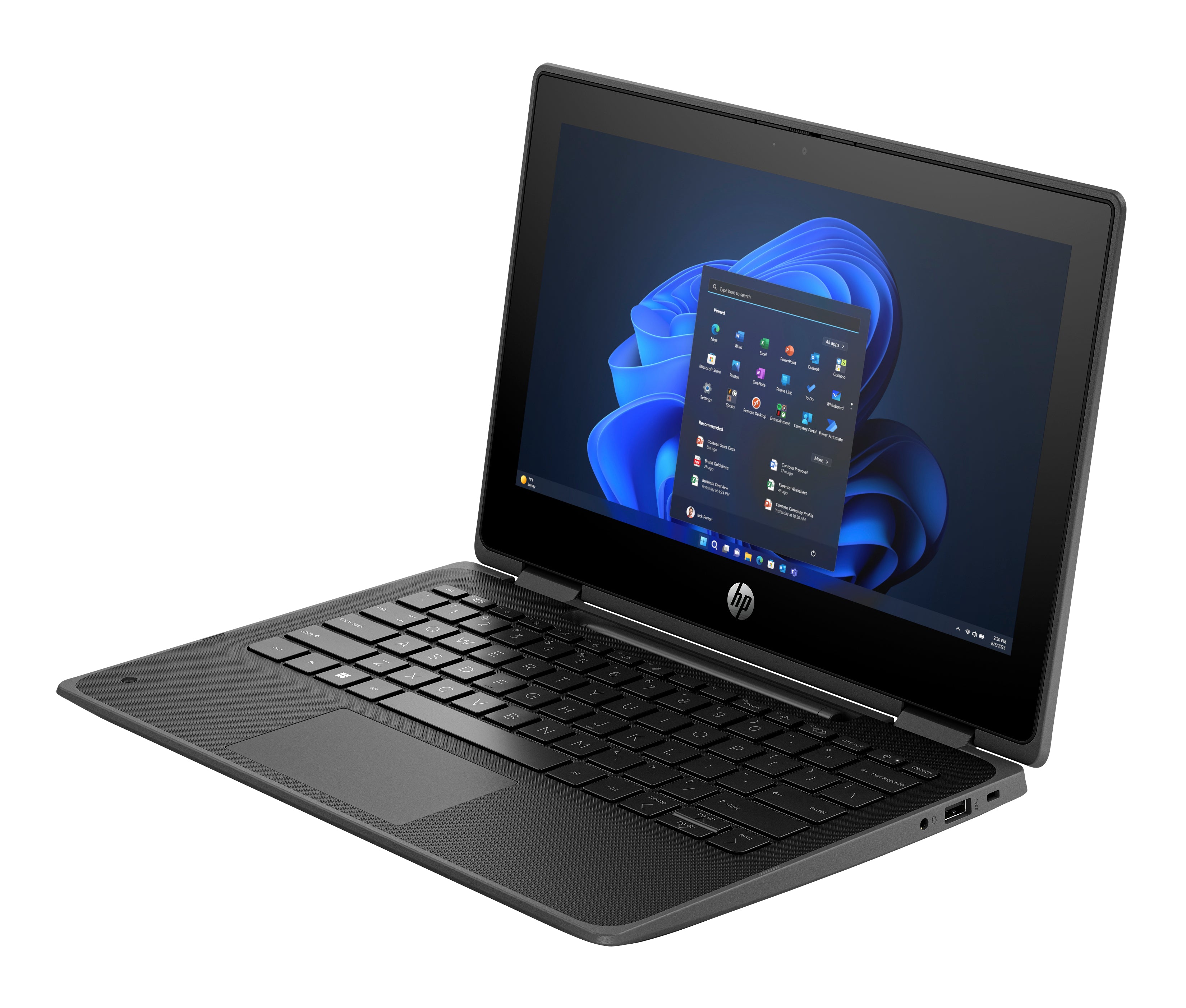 HP Fortis Flip G1i 11.6" HD Convertible Notebook, Intel N250, 16GB RAM, 256GB SSD, Win11P - B6LD4UT#ABA