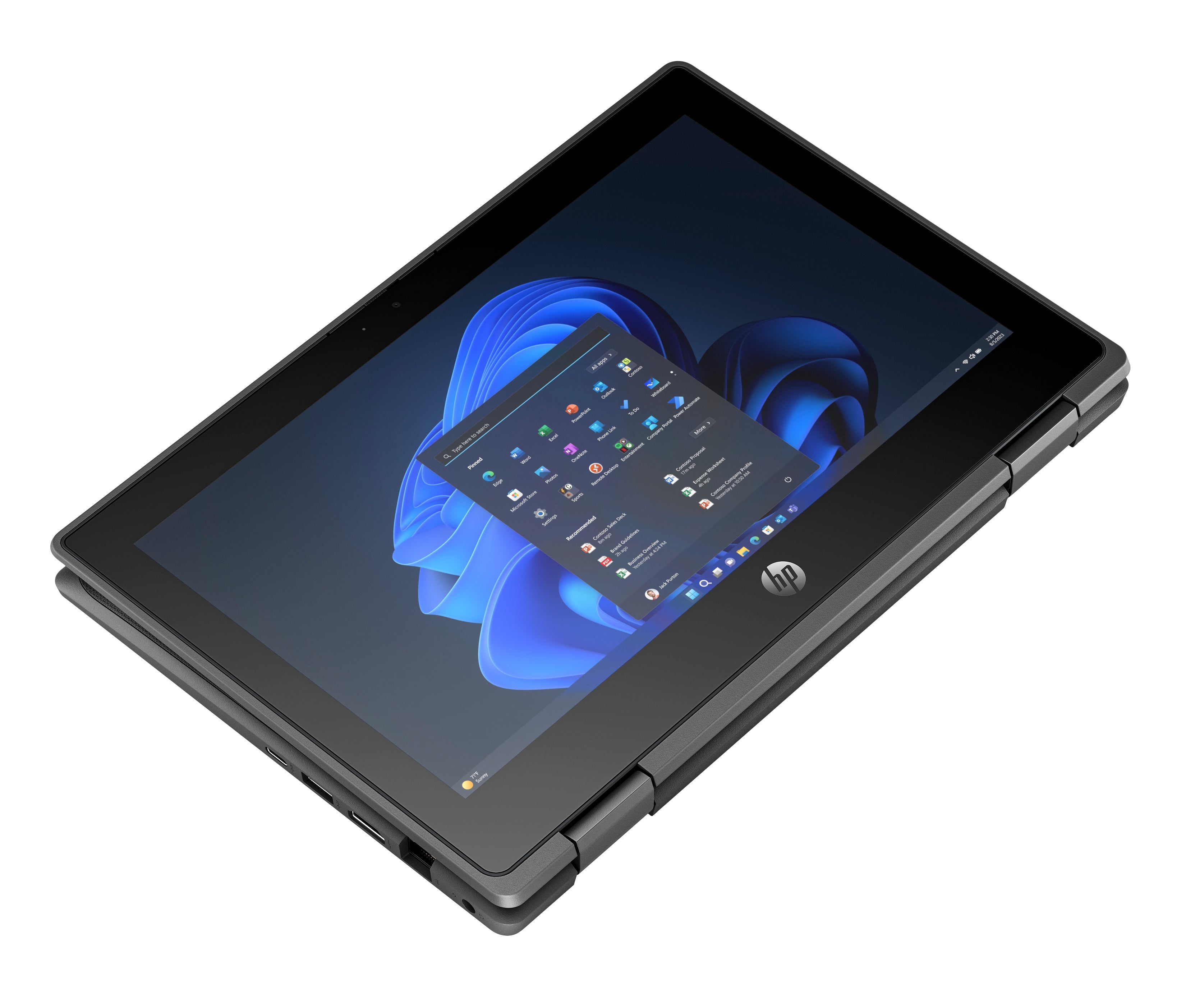 HP Fortis Flip G1i 11.6" HD Convertible Notebook, Intel N250, 16GB RAM, 256GB SSD, Win11P - B6LD4UT#ABA