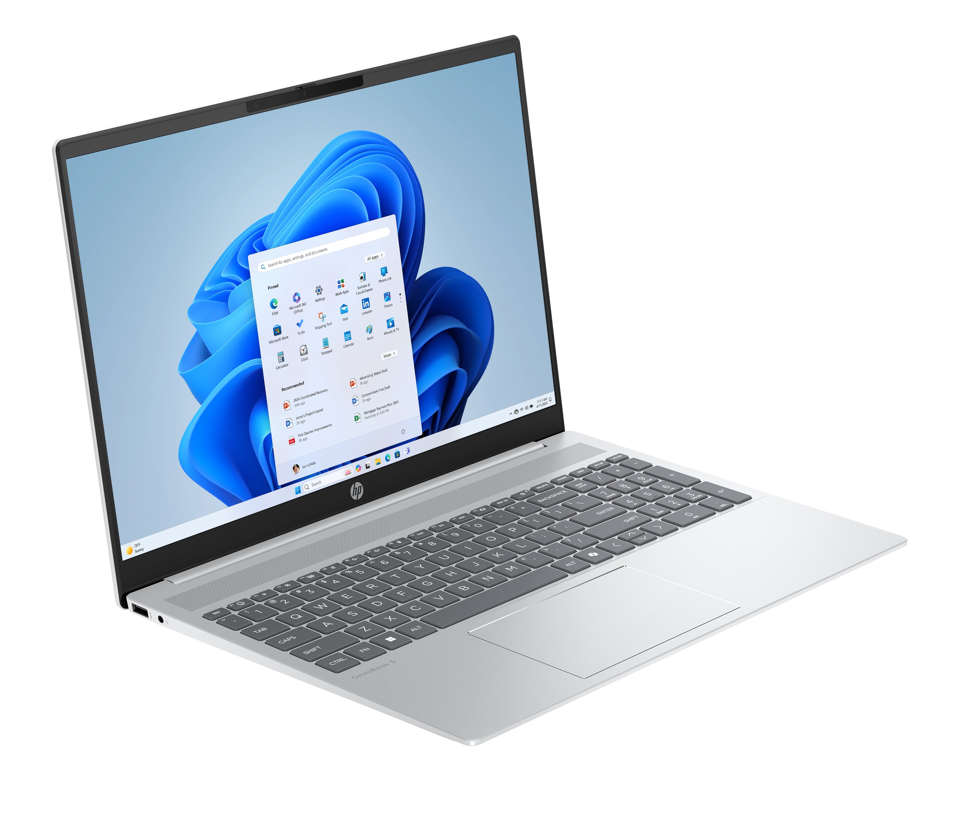 HP OmniBook 5 16-bc1047nr 16" 2K Notebook, AMD Ryzen 7 8840U, 16GB RAM, 512GB SSD, Win11H - B7NG1UA#ABA (Certified Refurbished)