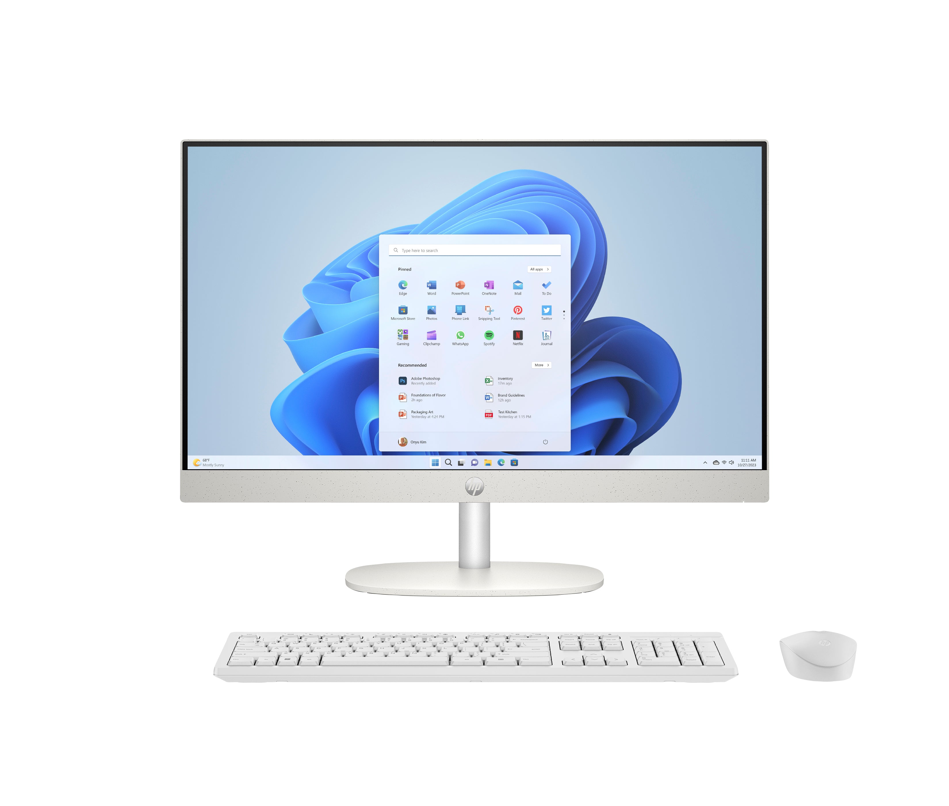 HP 24-cr1180 23.8" FHD All-in-One PC, Intel Ultra 7 155U, 16GB RAM, 1TB SSD, Win11H - B88DHAA#ABA