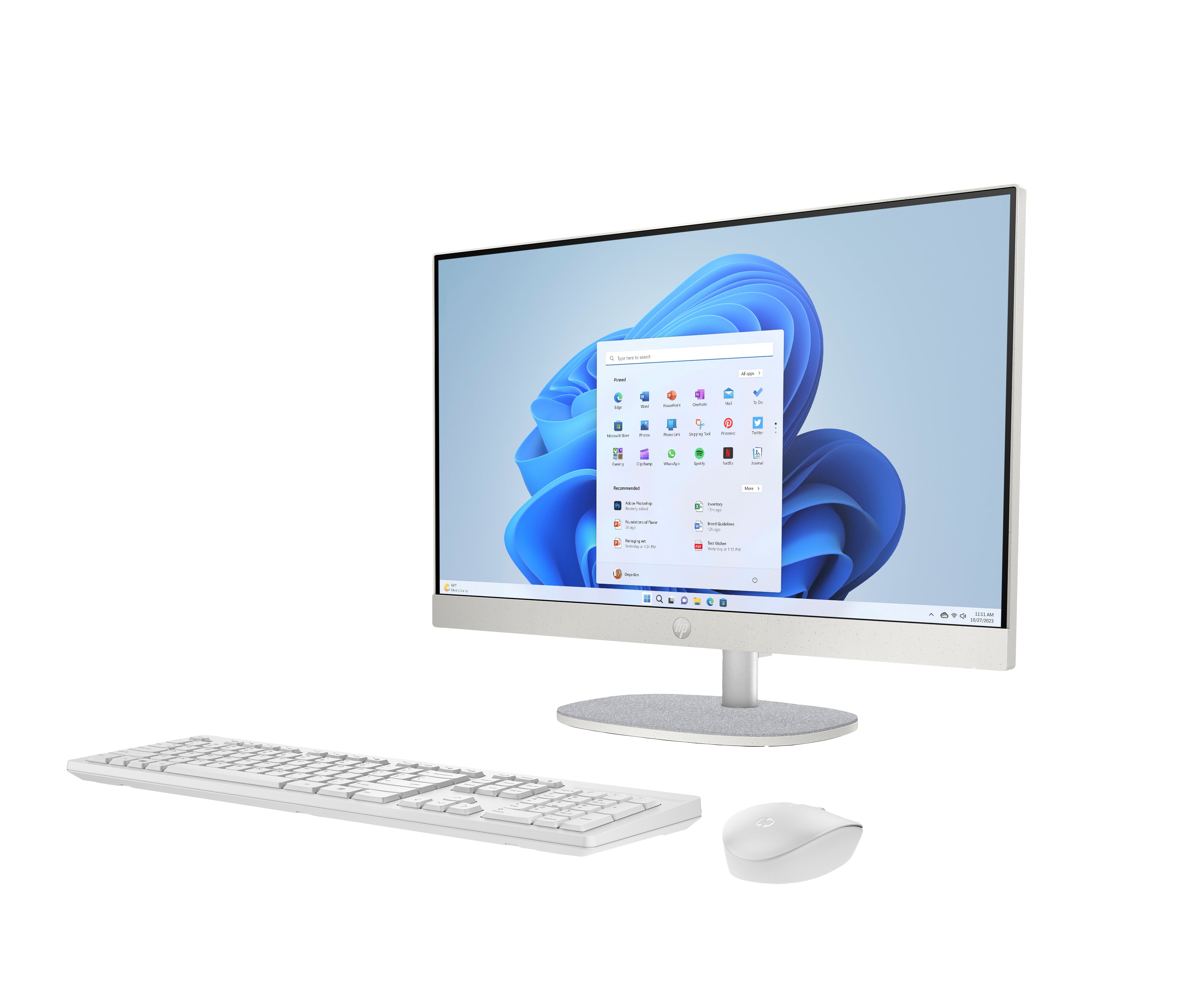 HP 24-cr1180 23.8" FHD All-in-One PC, Intel Ultra 7 155U, 16GB RAM, 1TB SSD, Win11H - B88DHAA#ABA
