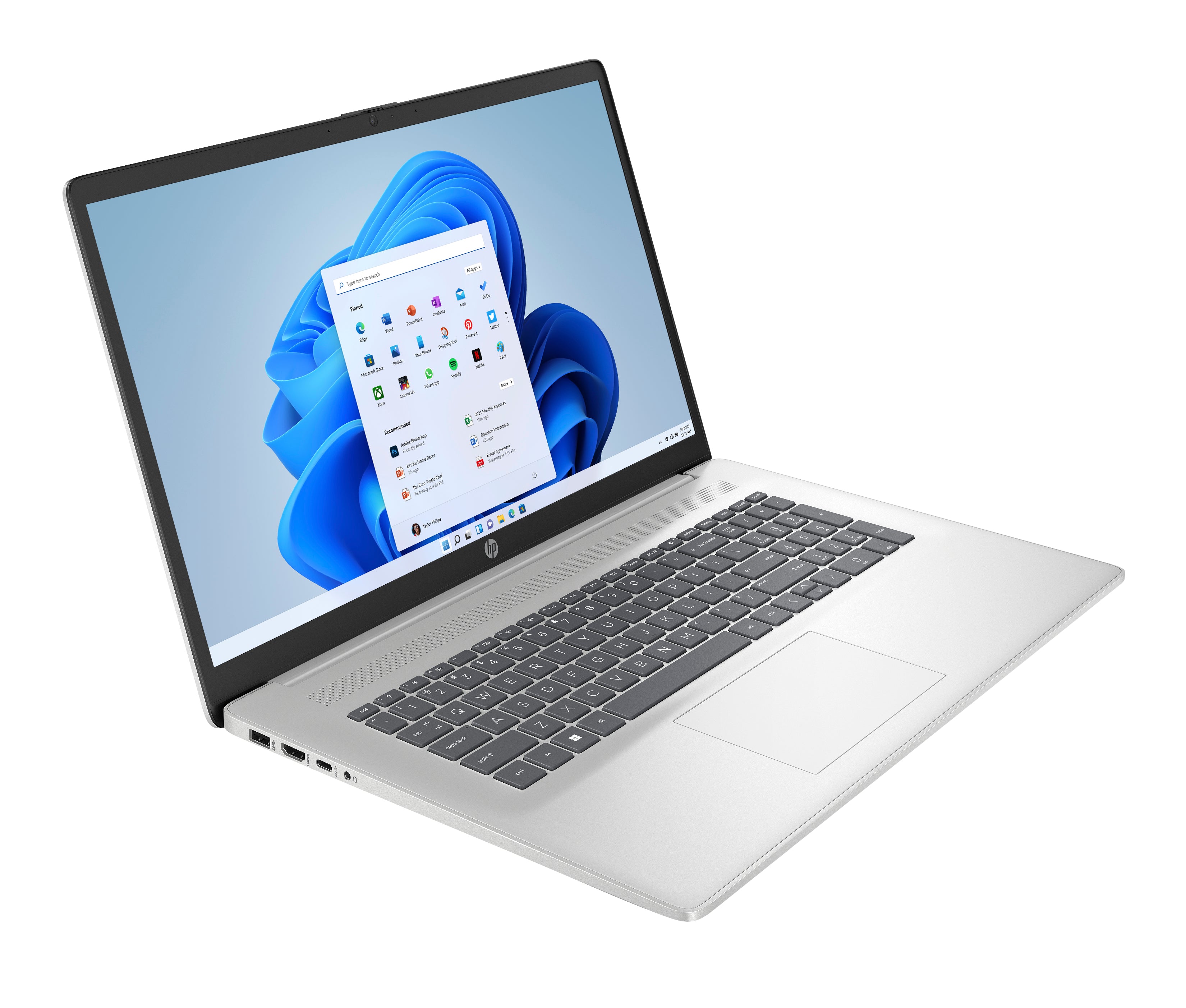 HP 17-cn3019nr 17.3" HD+ Notebook, Intel i3-N305, 8GB RAM, 512GB SSD, Win11H - B89NPUA#ABA