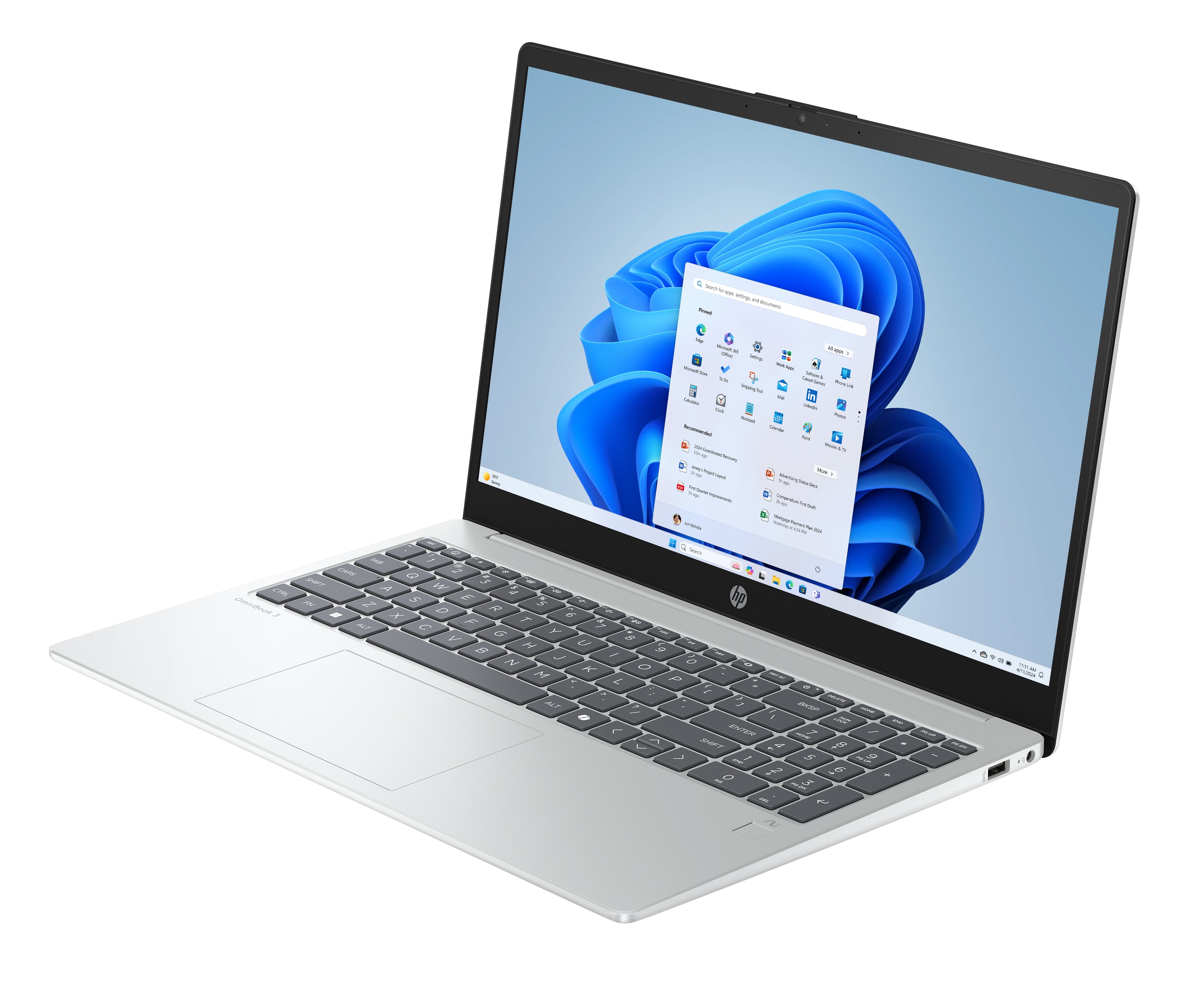 HP OmniBook 3 15-fn0506nr 15.6" FHD Notebook, AMD Ryzen AI 5 330, 16GB RAM, 256GB SSD, Win11H - C9CY5UA#ABA