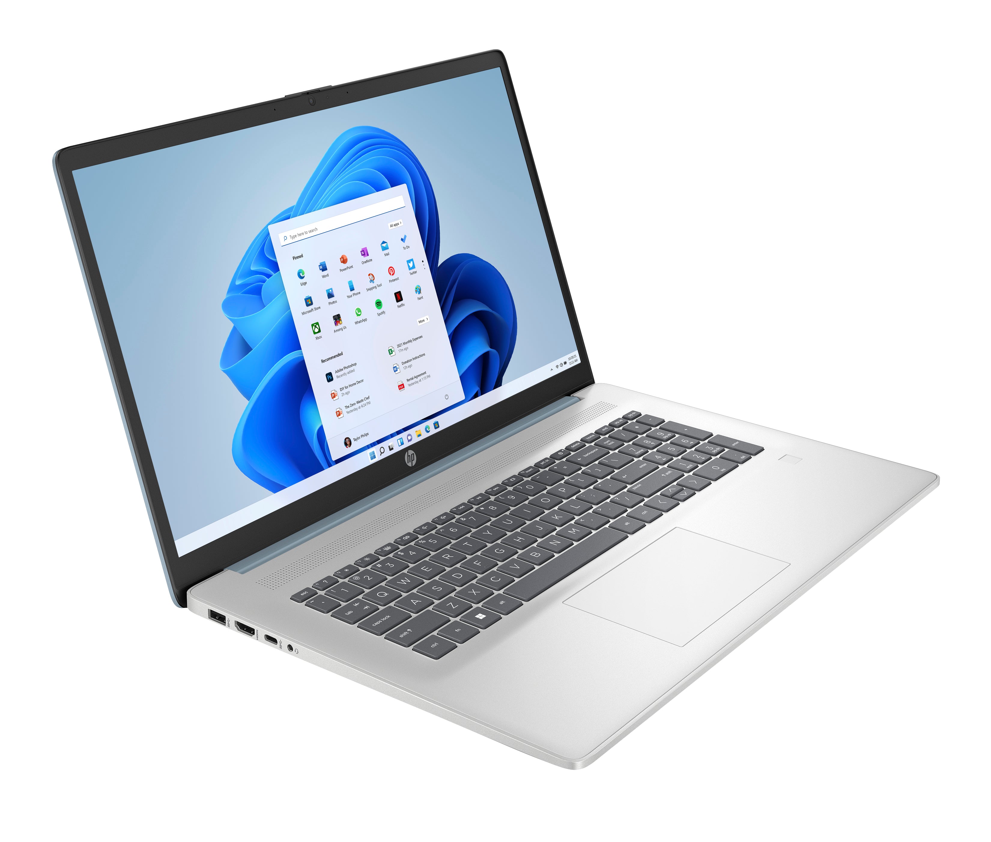 HP 17-cn3142ds 17.3" HD+ Notebook, Intel N100, 4GB RAM, 128GB UFS, W11HS - BK1C1UA#ABA (Certified Refurbished)