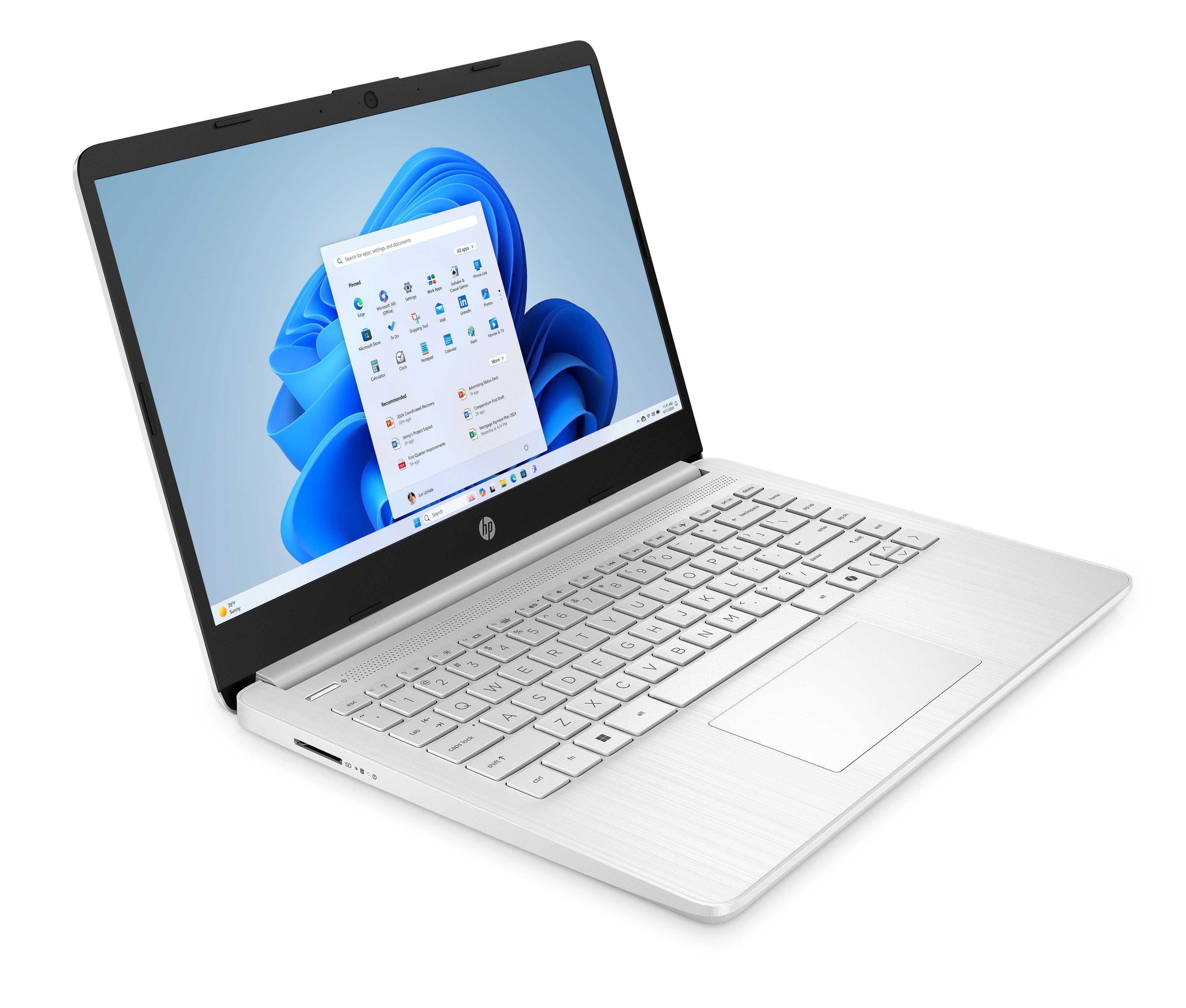 HP 14-dq6101ds 14" HD Notebook, Intel N150, 4GB RAM, 128GB UFS, Win11HS- BK1F8UA#ABA (Certified Refurbished)