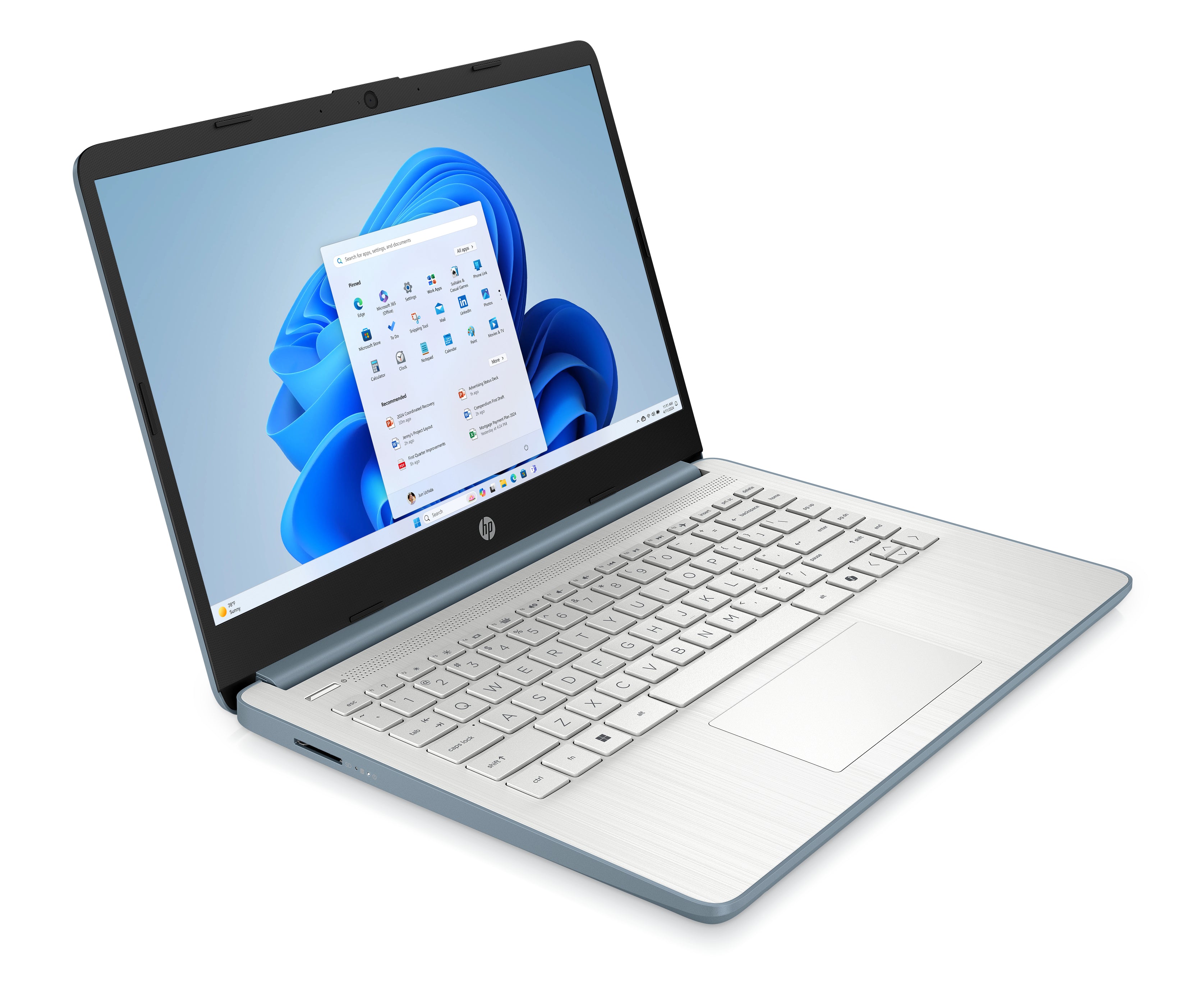 HP 14-dq6103ds 14" HD Notebook, Intel N150, 4GB RAM, 128GB UFS, Win11HS- BK1P0UA#ABA (Certified Refurbished)